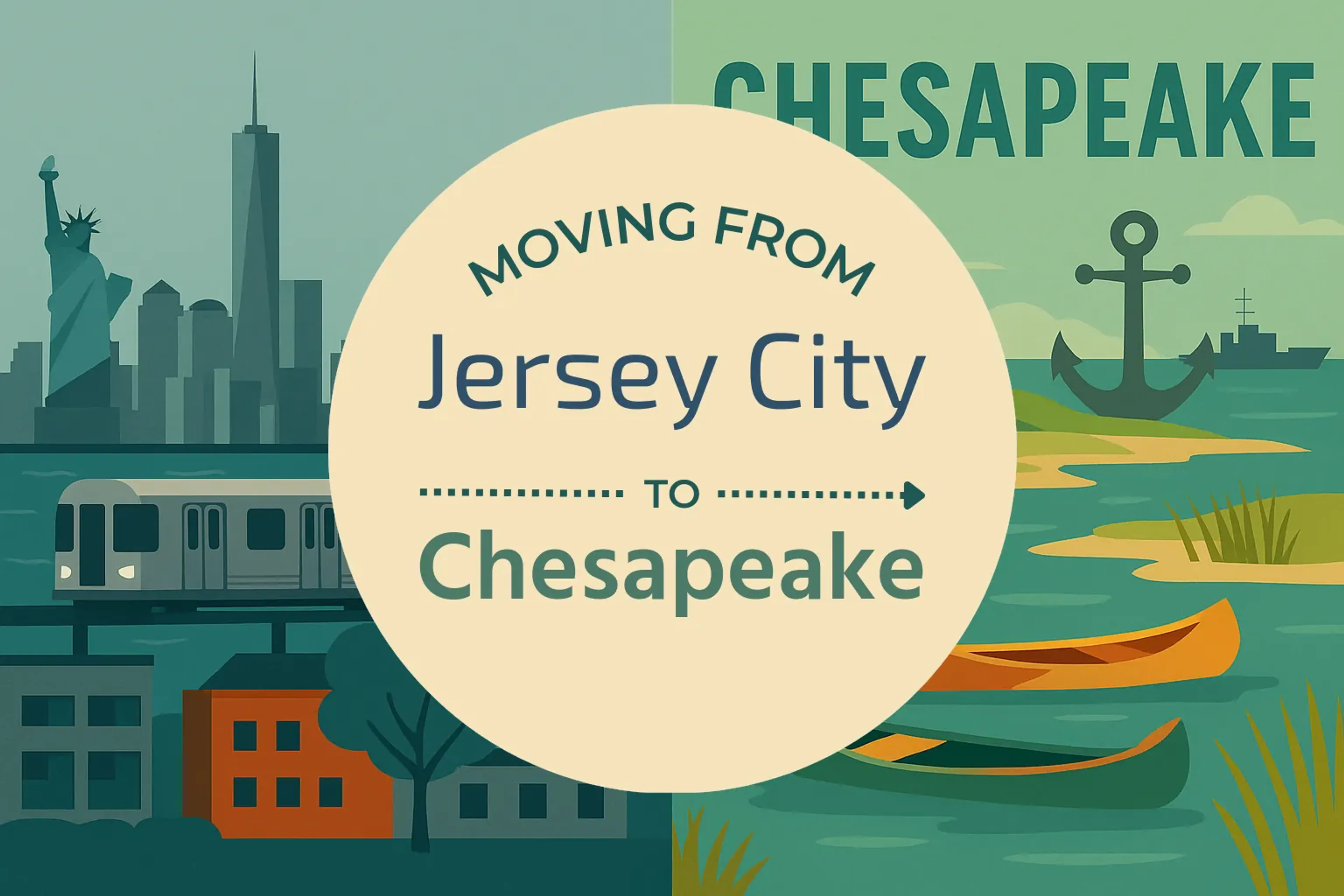 Side-by-side comparison of Jersey City to Chesapeake moving companies