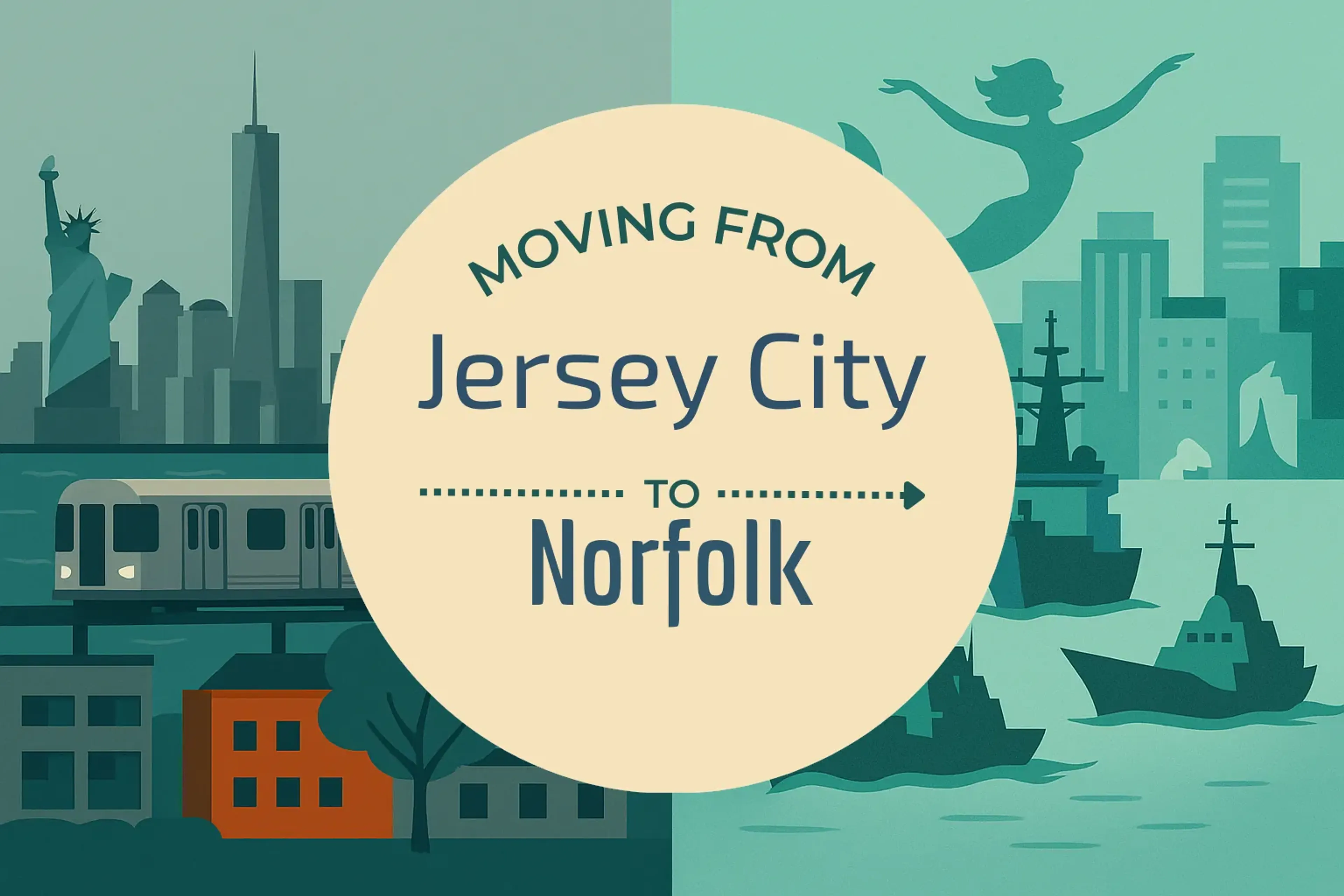 Side-by-side comparison of Jersey City to Norfolk moving companies