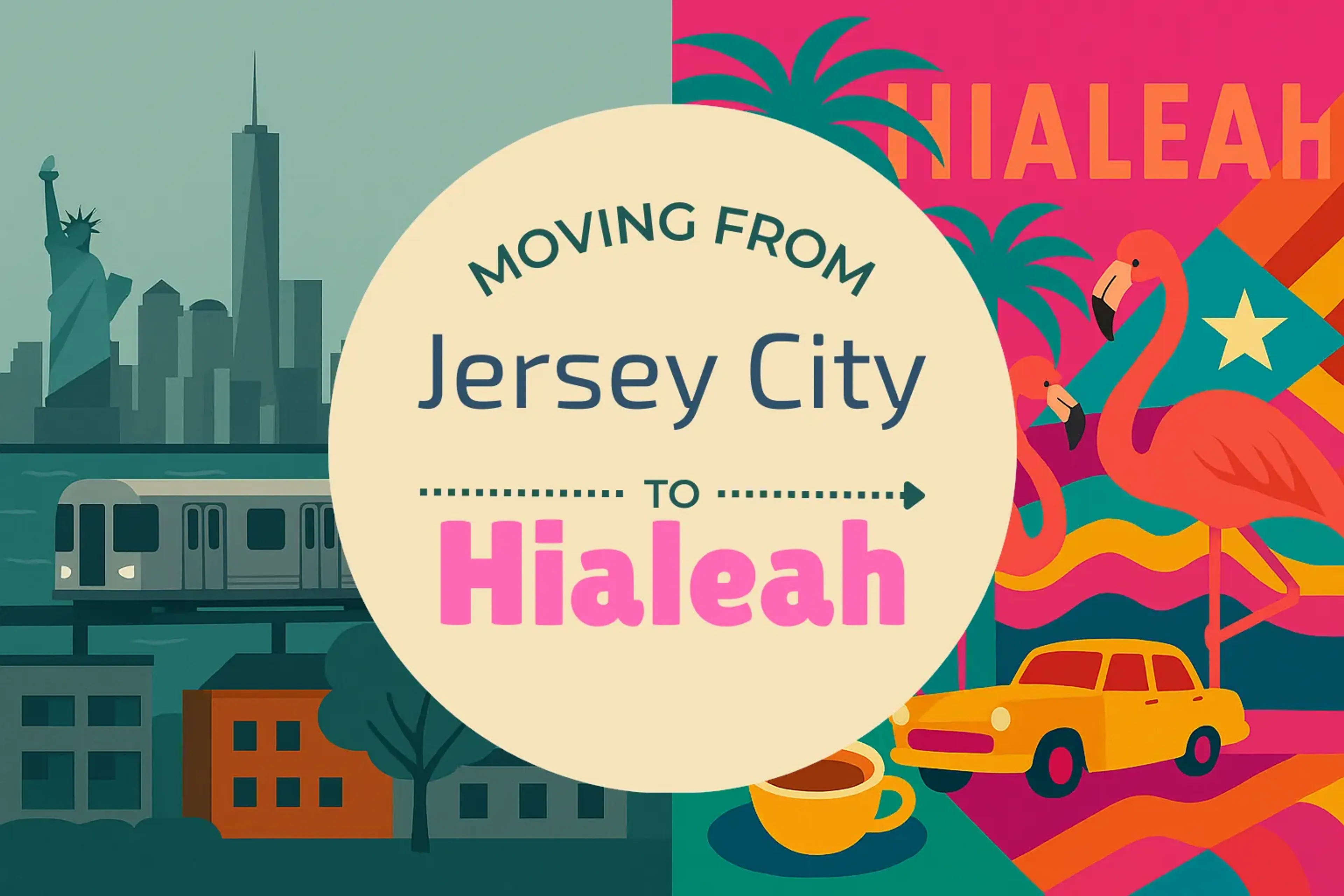 Side-by-side comparison of Jersey City to Hialeah moving companies