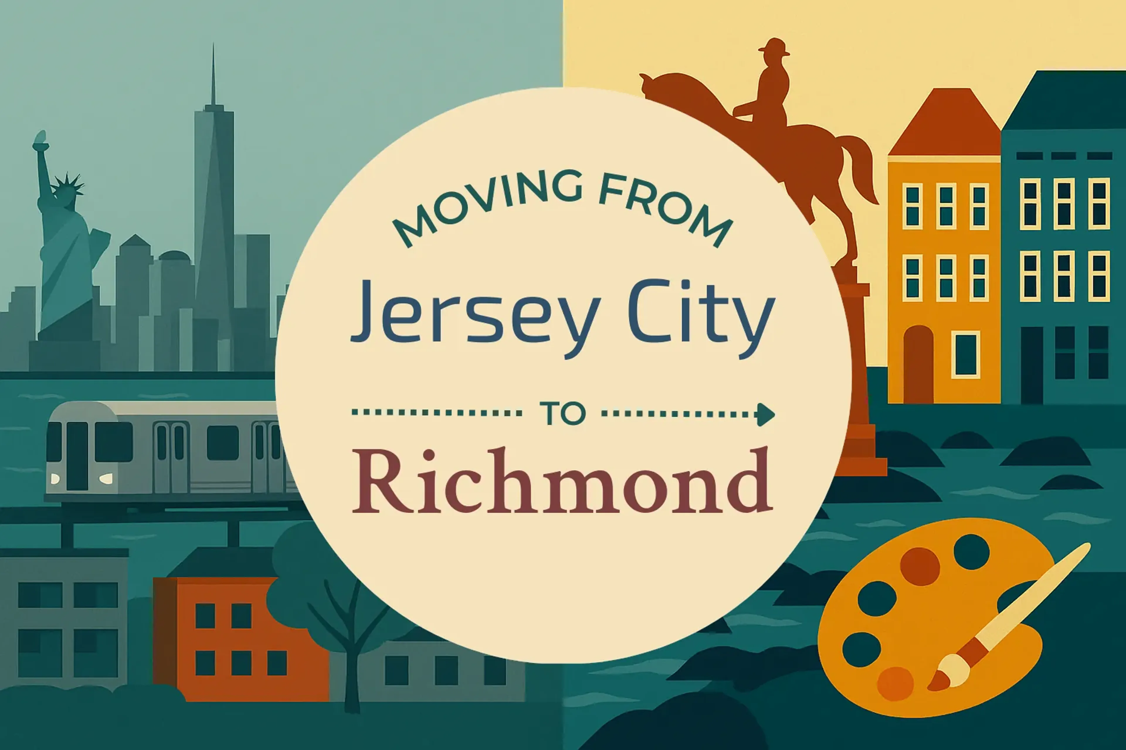 Side-by-side comparison of Jersey City to Richmond moving companies
