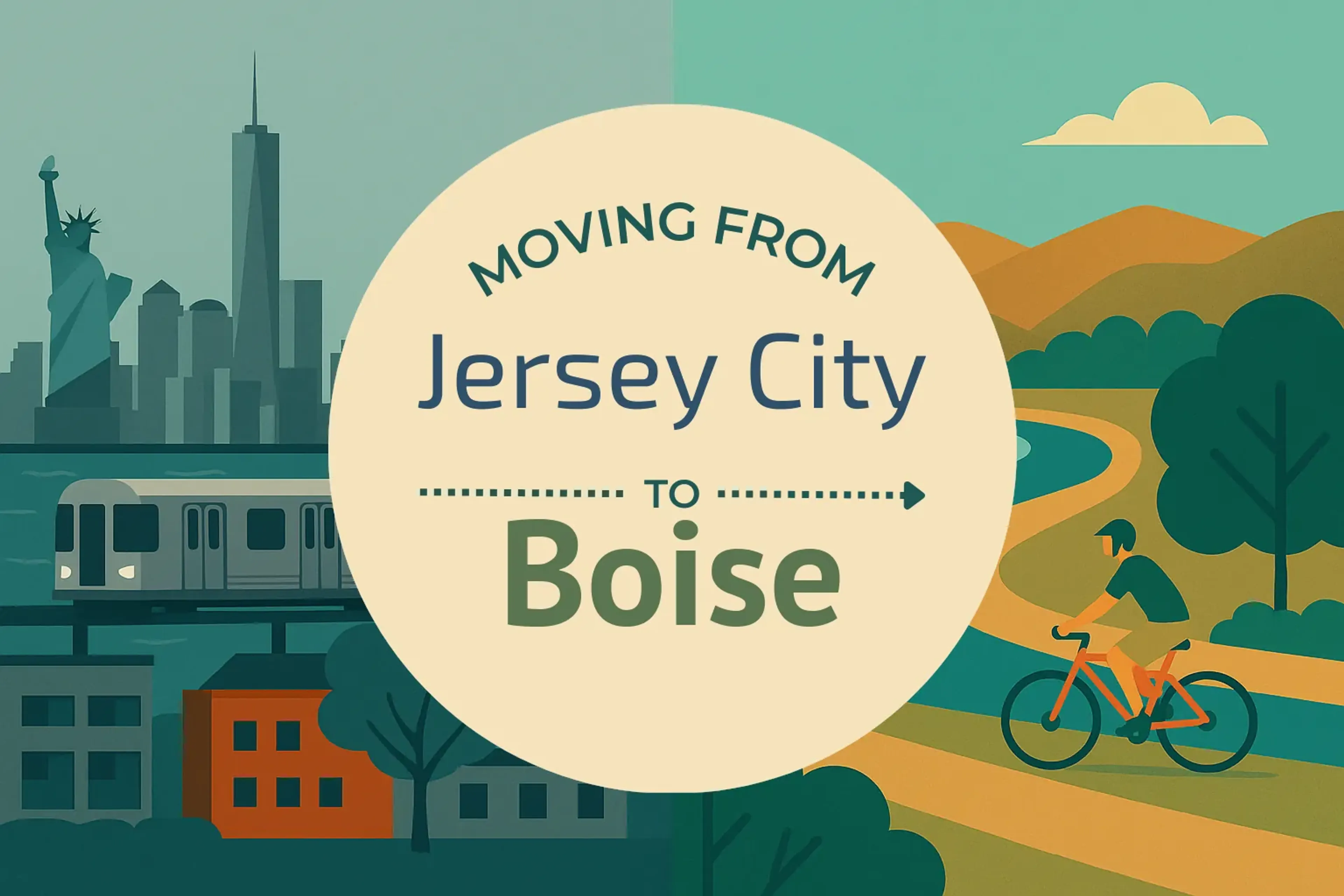 Side-by-side comparison of Jersey City to Boise moving companies