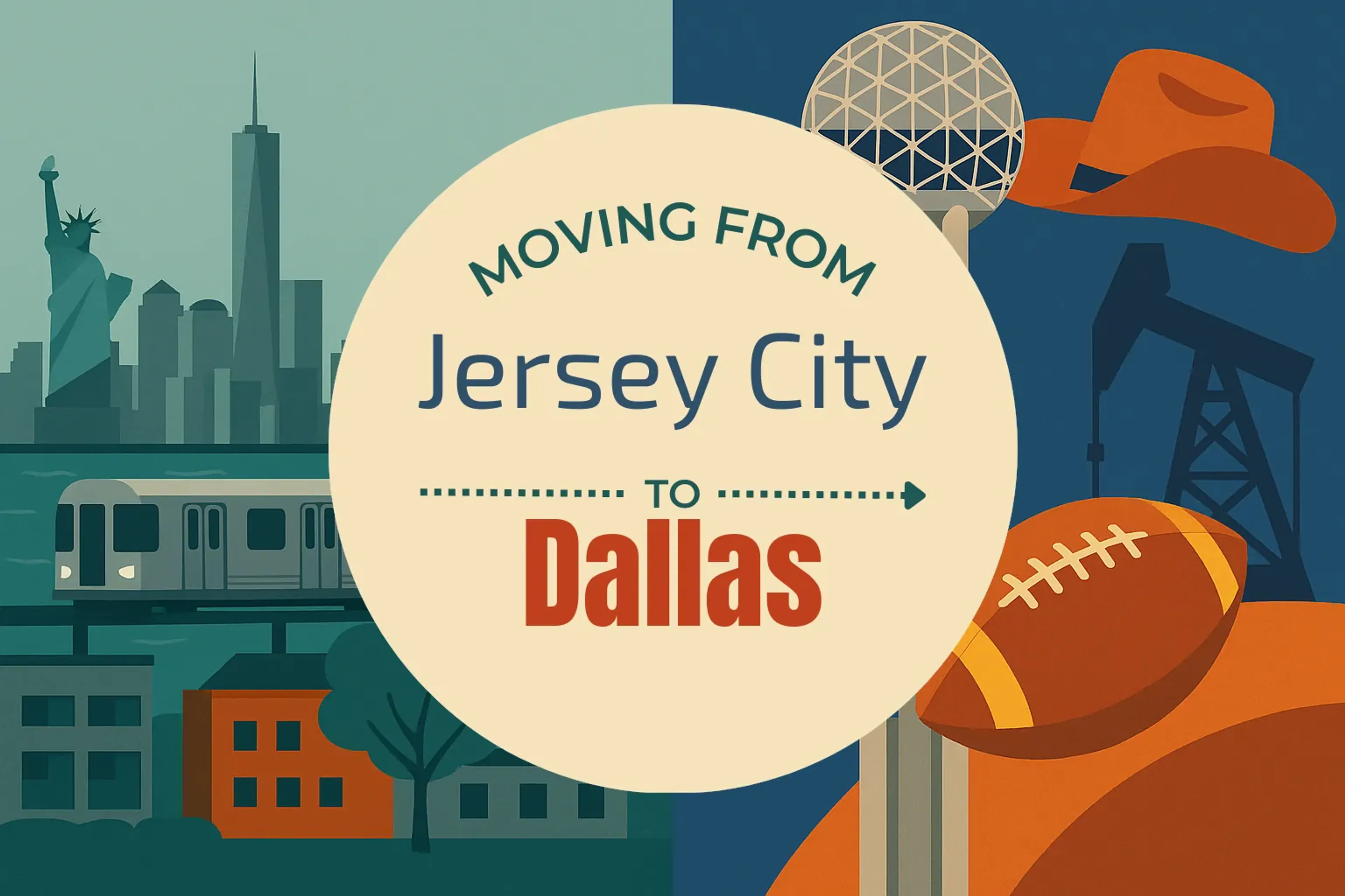Side-by-side comparison of Jersey City to Dallas moving companies