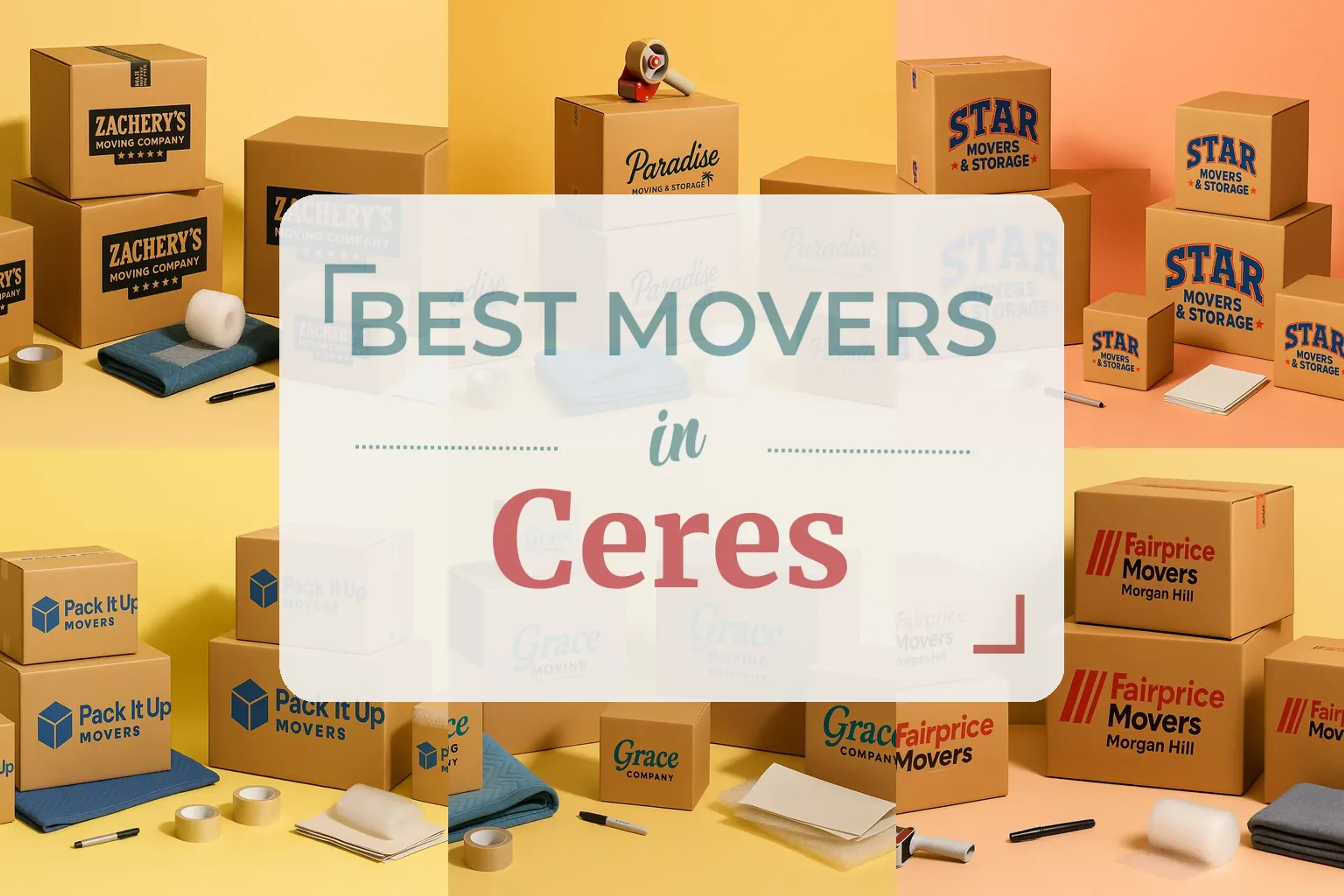 Side-by-side comparison of Ceres moving companies