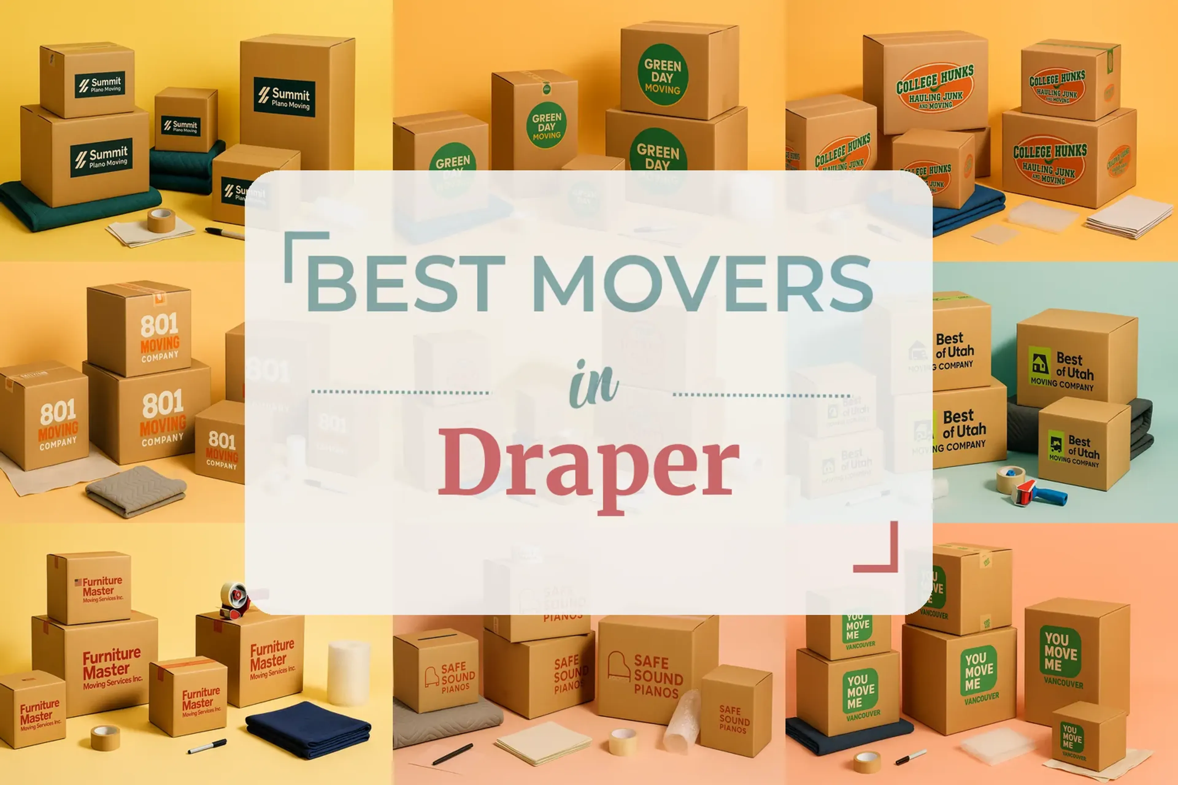 Side-by-side comparison of Draper moving companies