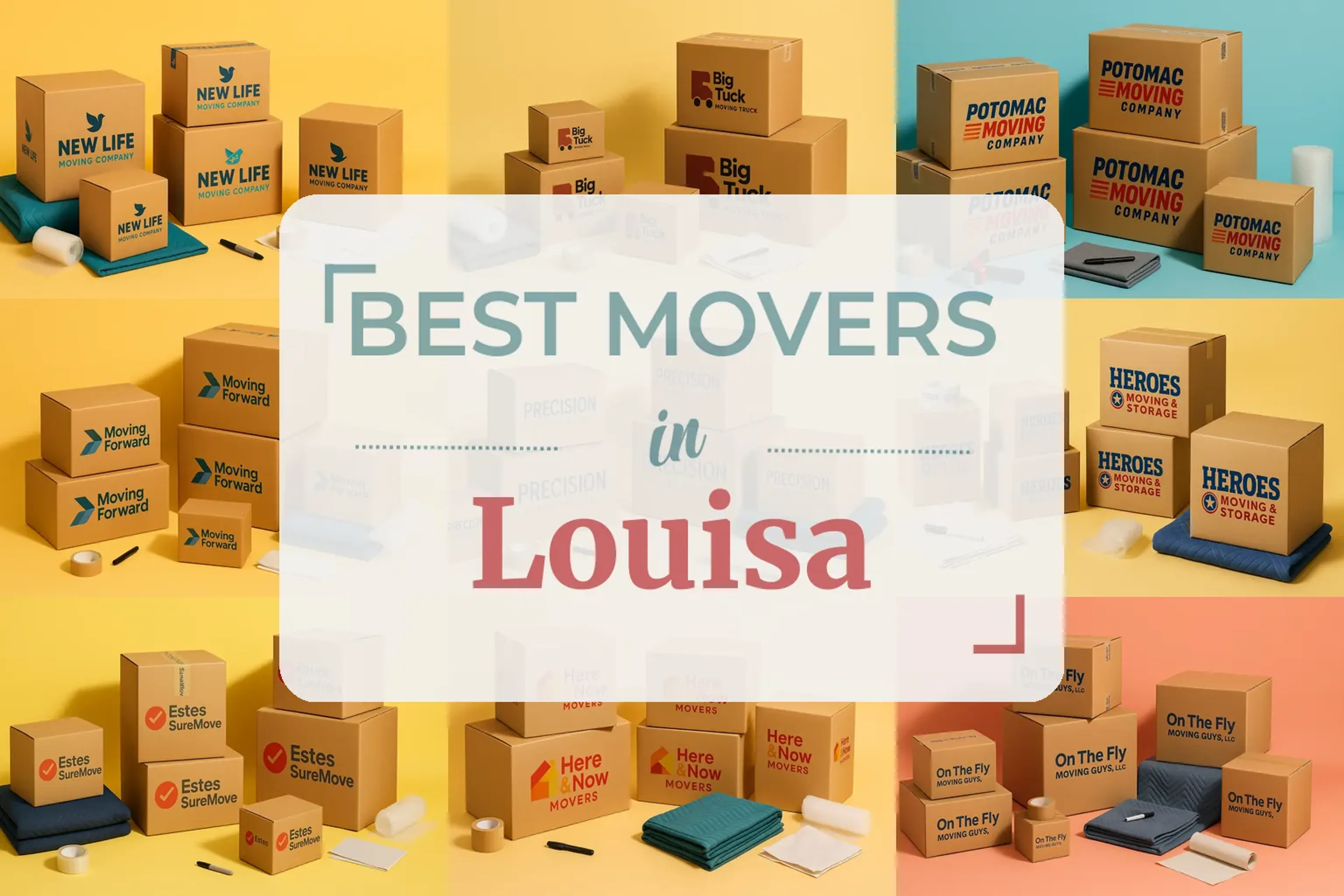 Side-by-side comparison of Louisa moving companies