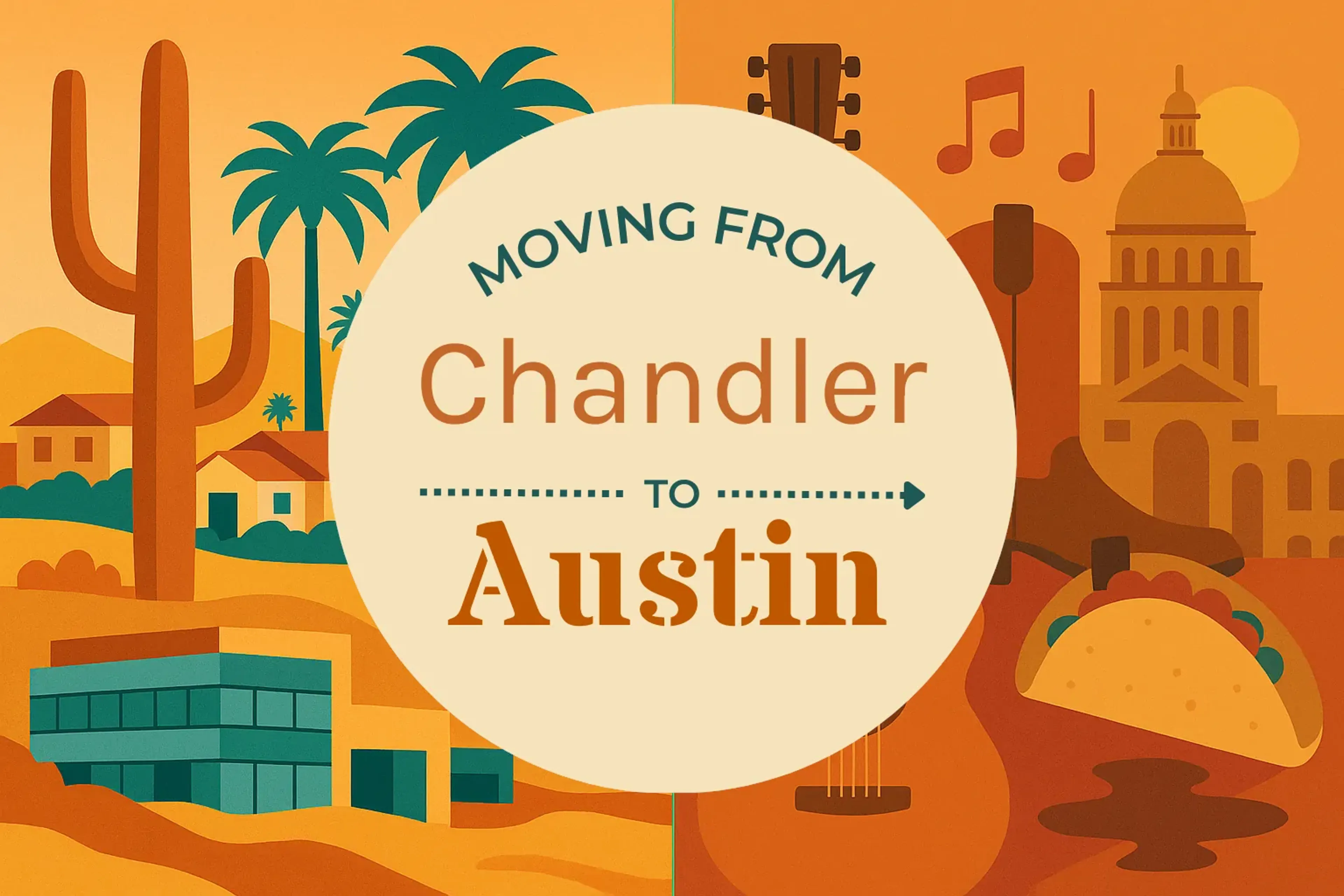 Side-by-side comparison of Chandler to Austin moving companies