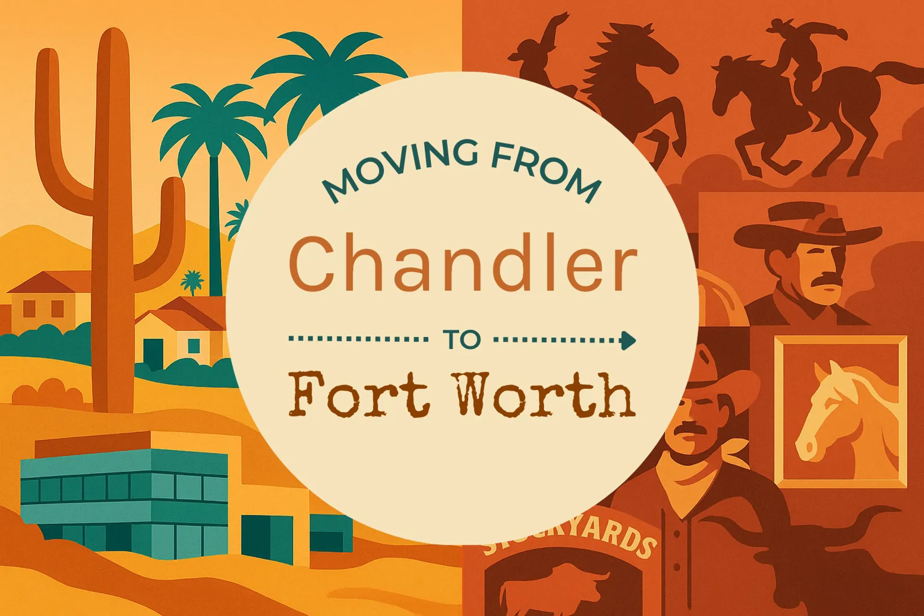 Side-by-side comparison of Chandler to Fort Worth moving companies