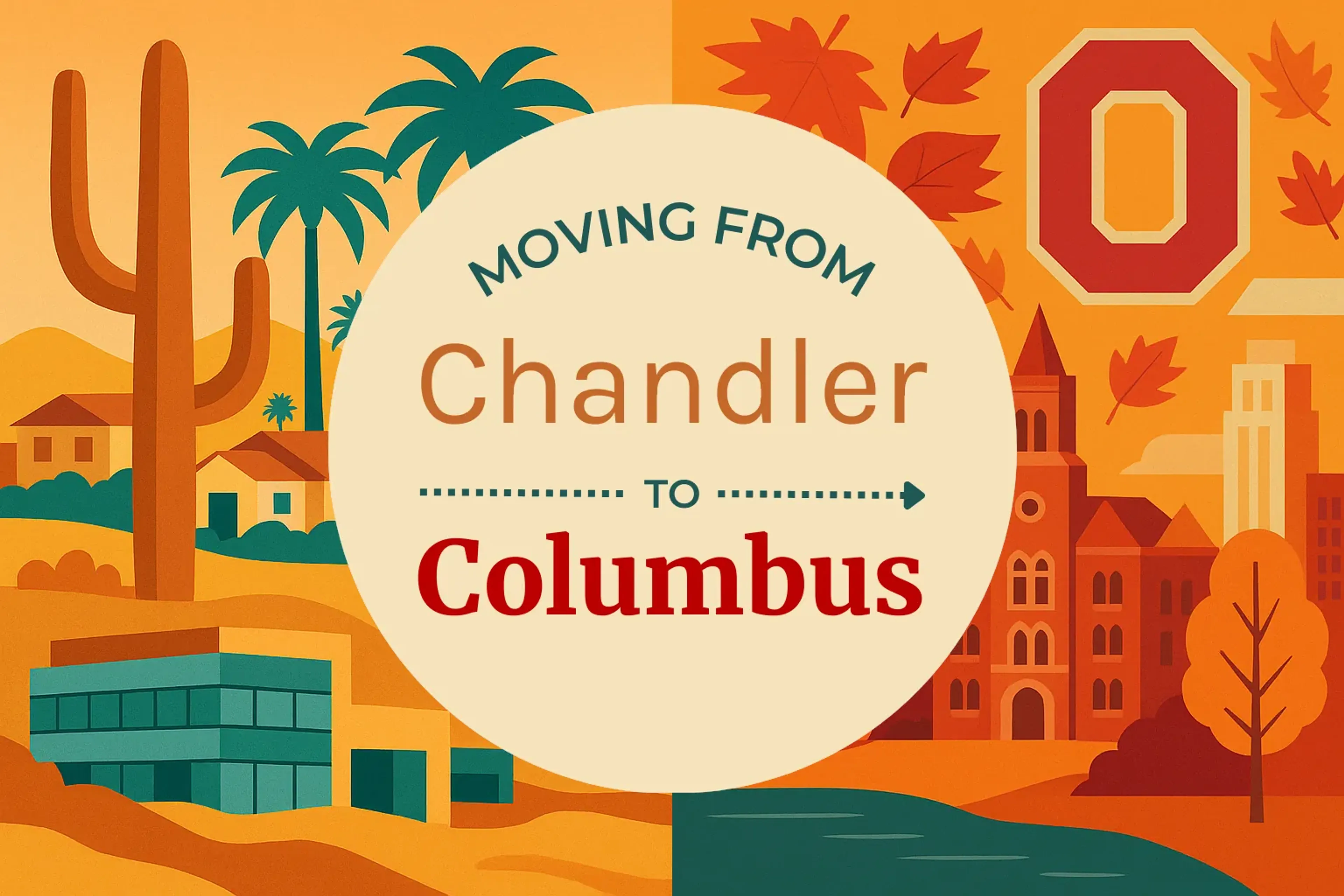 Side-by-side comparison of Chandler to Columbus moving companies