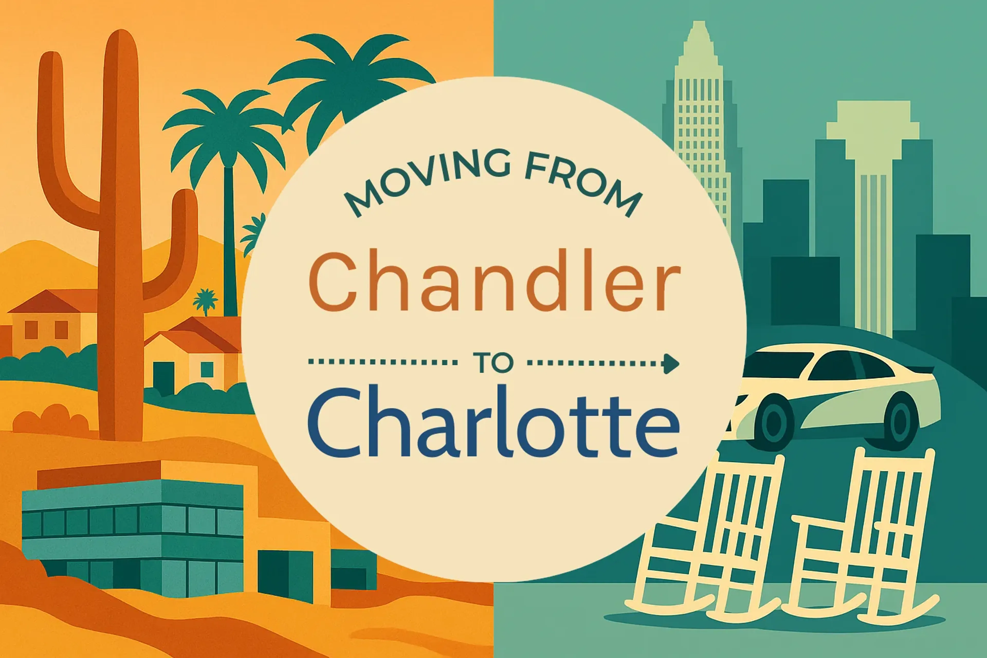 Side-by-side comparison of Chandler to Charlotte moving companies