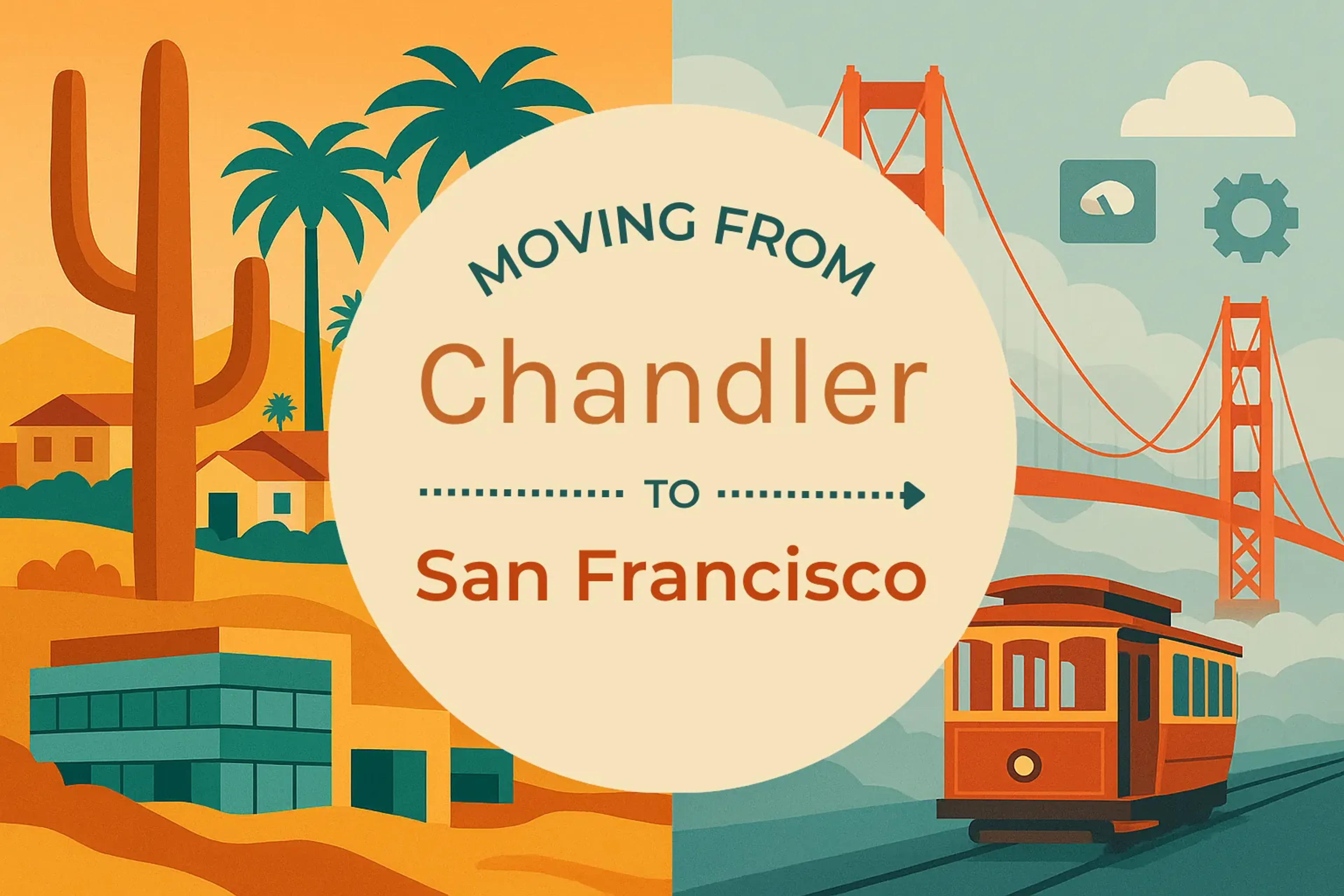 Side-by-side comparison of Chandler to San Francisco moving companies