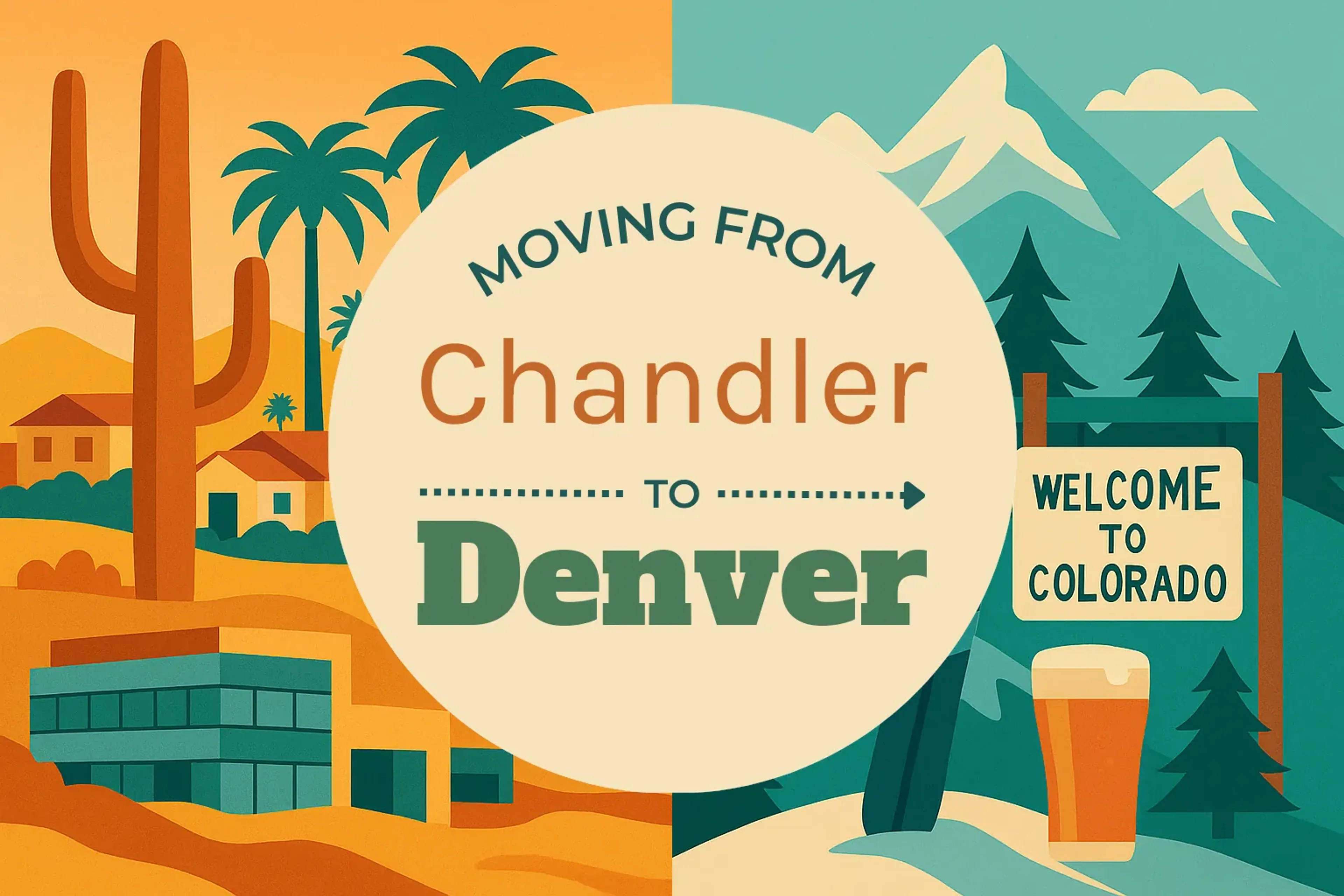 Side-by-side comparison of Chandler to Denver moving companies