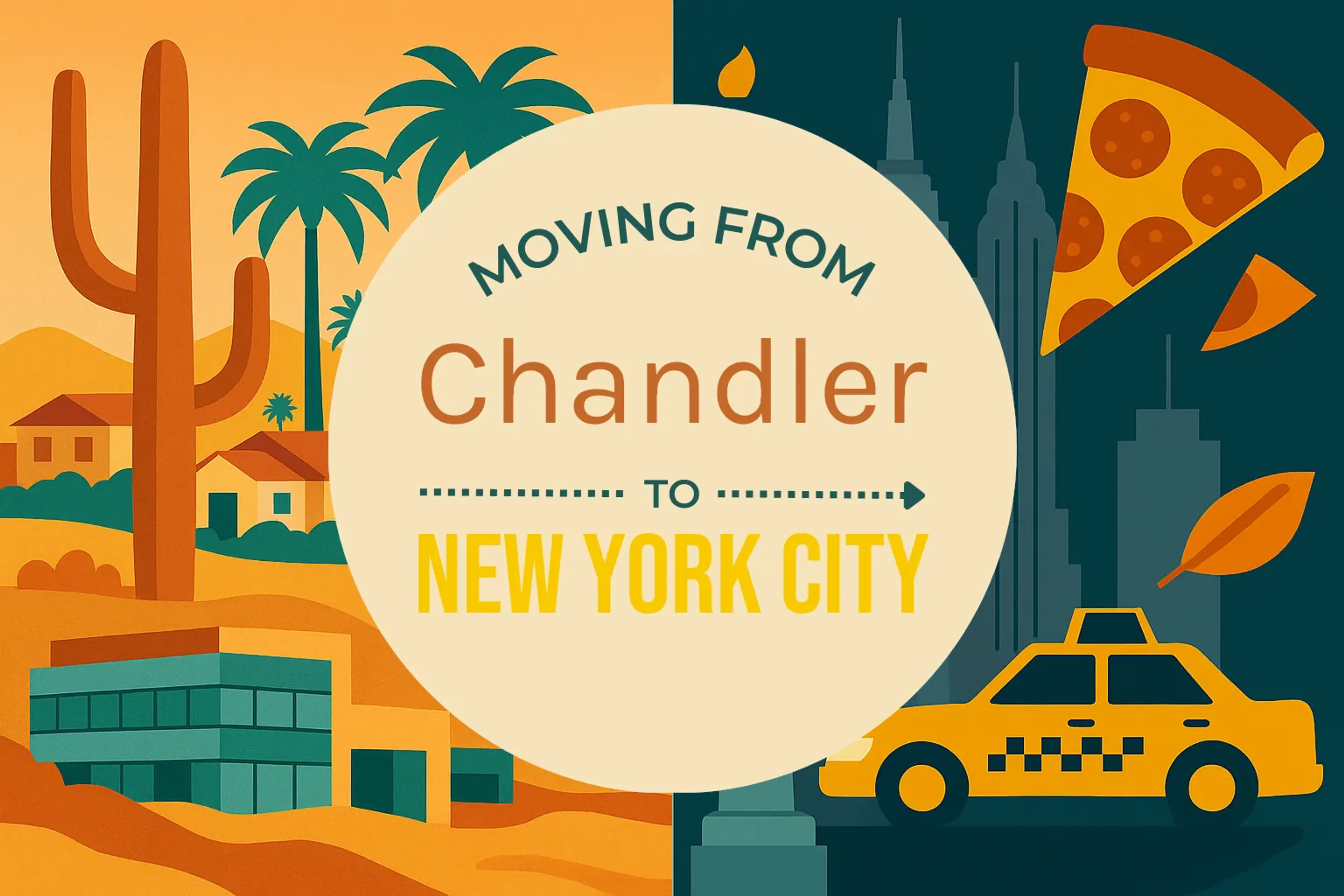 Side-by-side comparison of Chandler to New York City moving companies