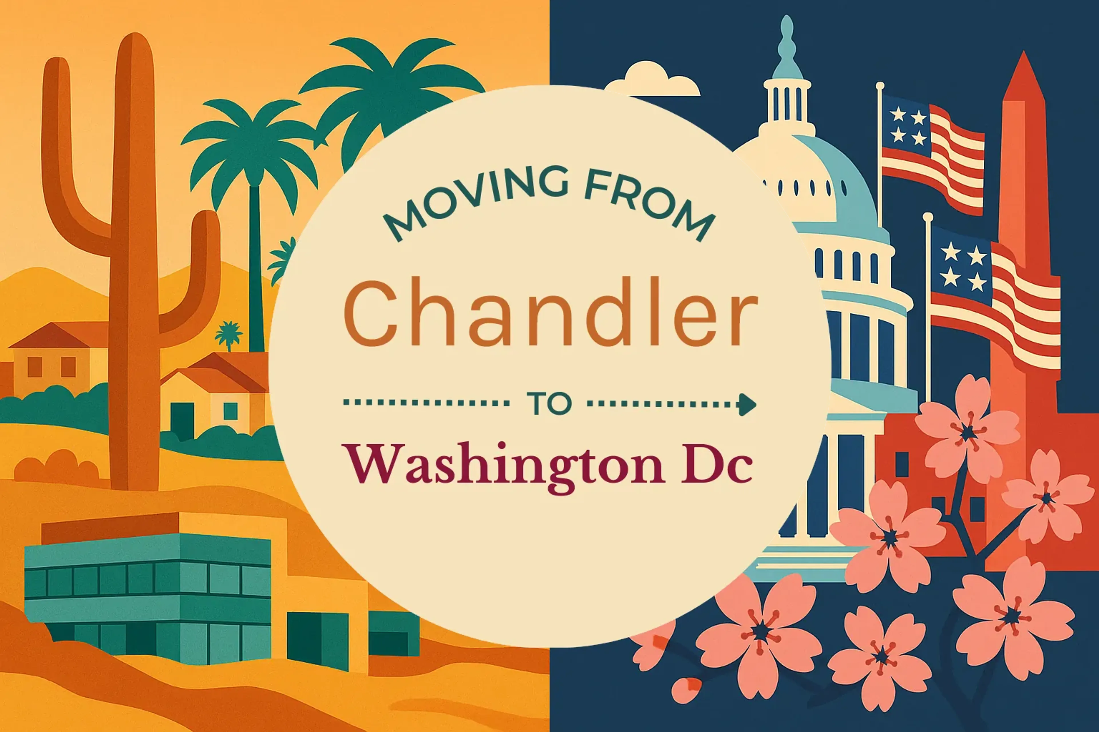 Side-by-side comparison of Chandler to Washington DC moving companies