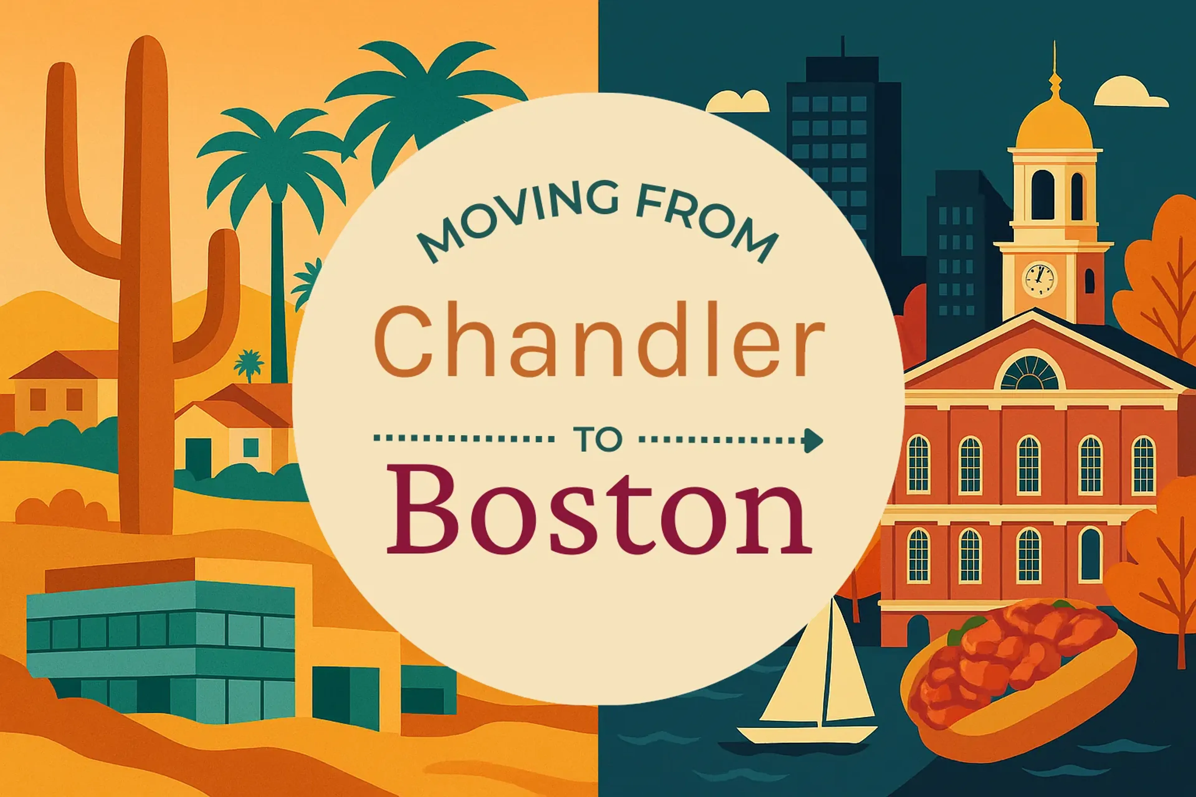 Side-by-side comparison of Chandler to Boston moving companies