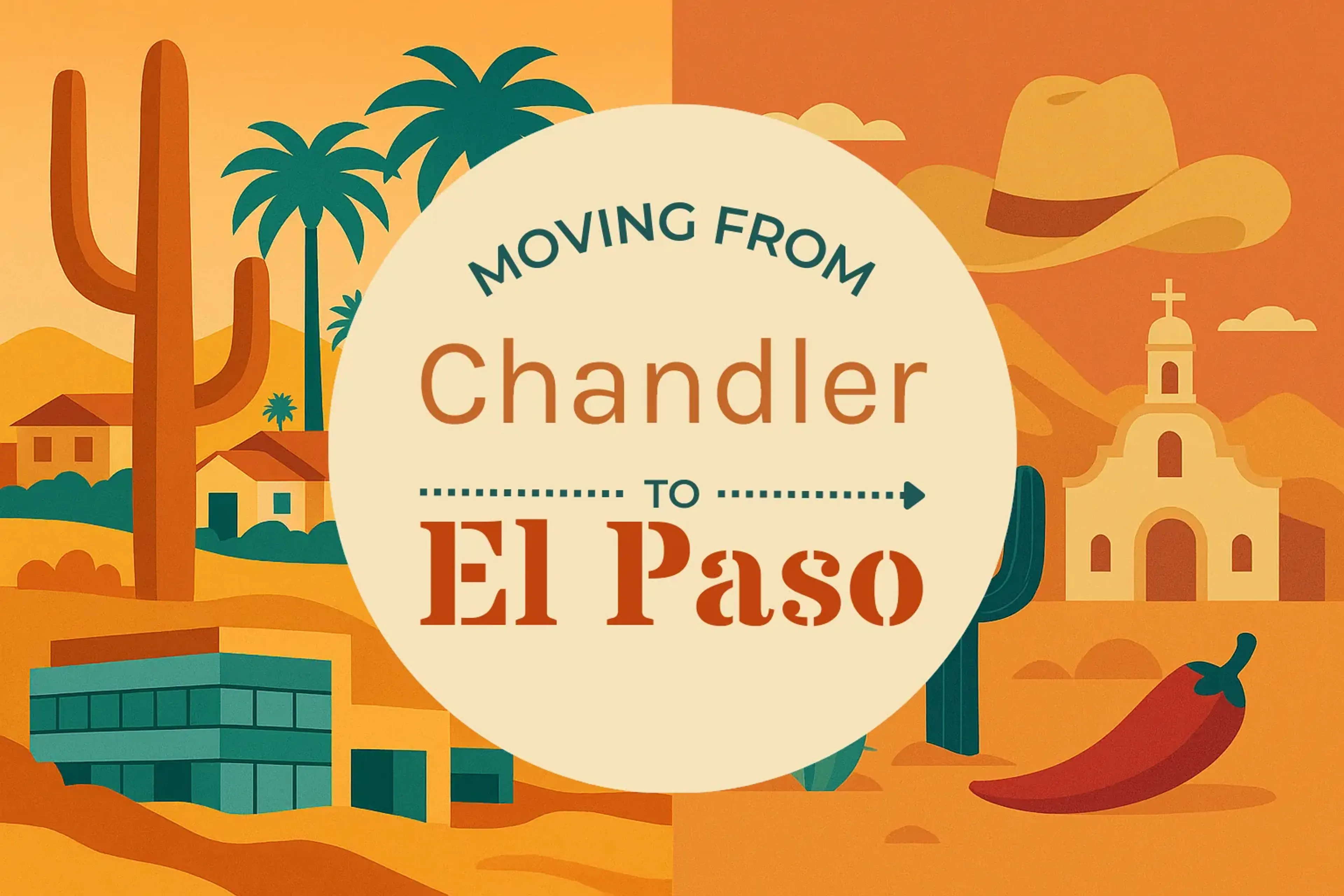 Side-by-side comparison of Chandler to El Paso moving companies
