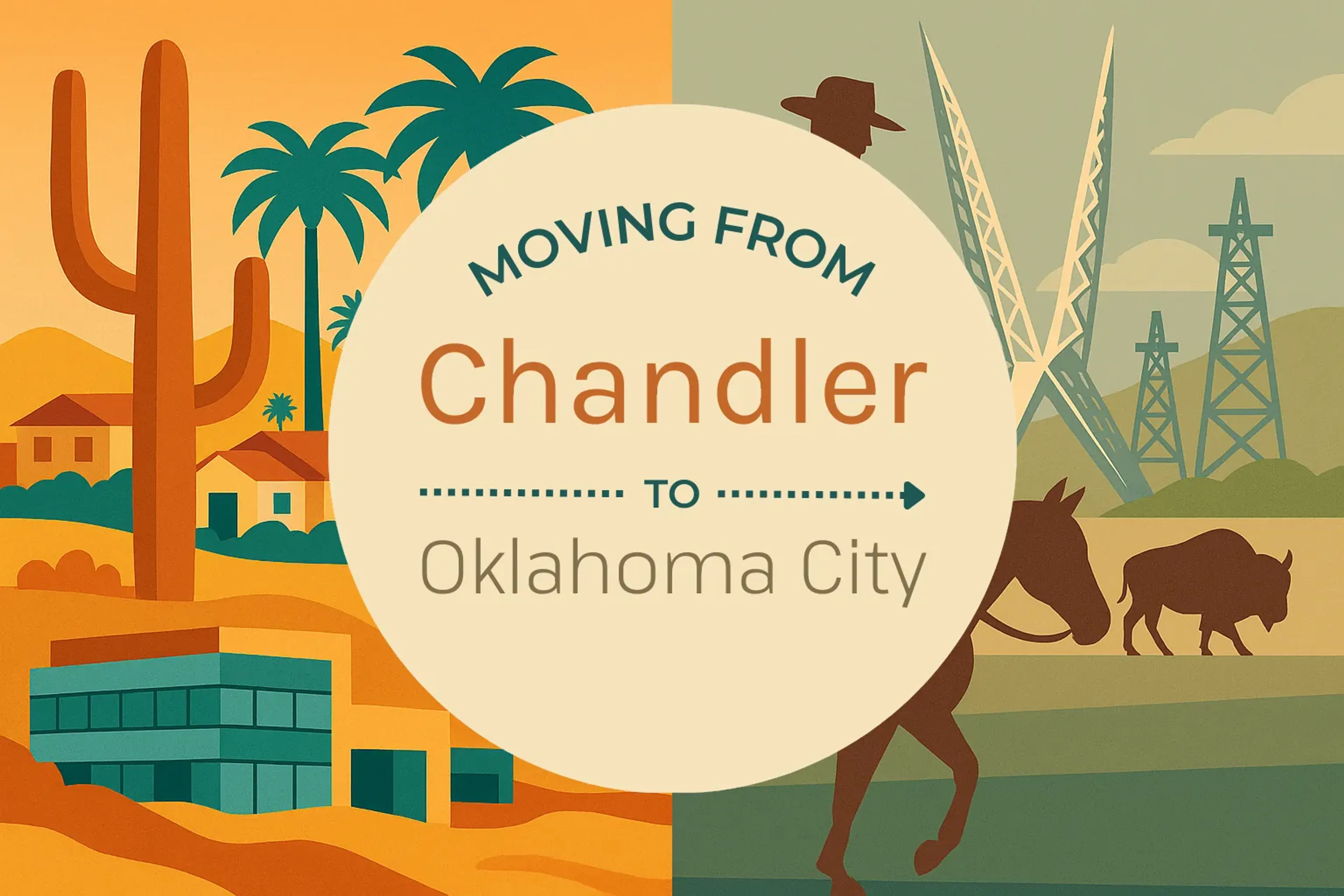 Side-by-side comparison of Chandler to Oklahoma City moving companies