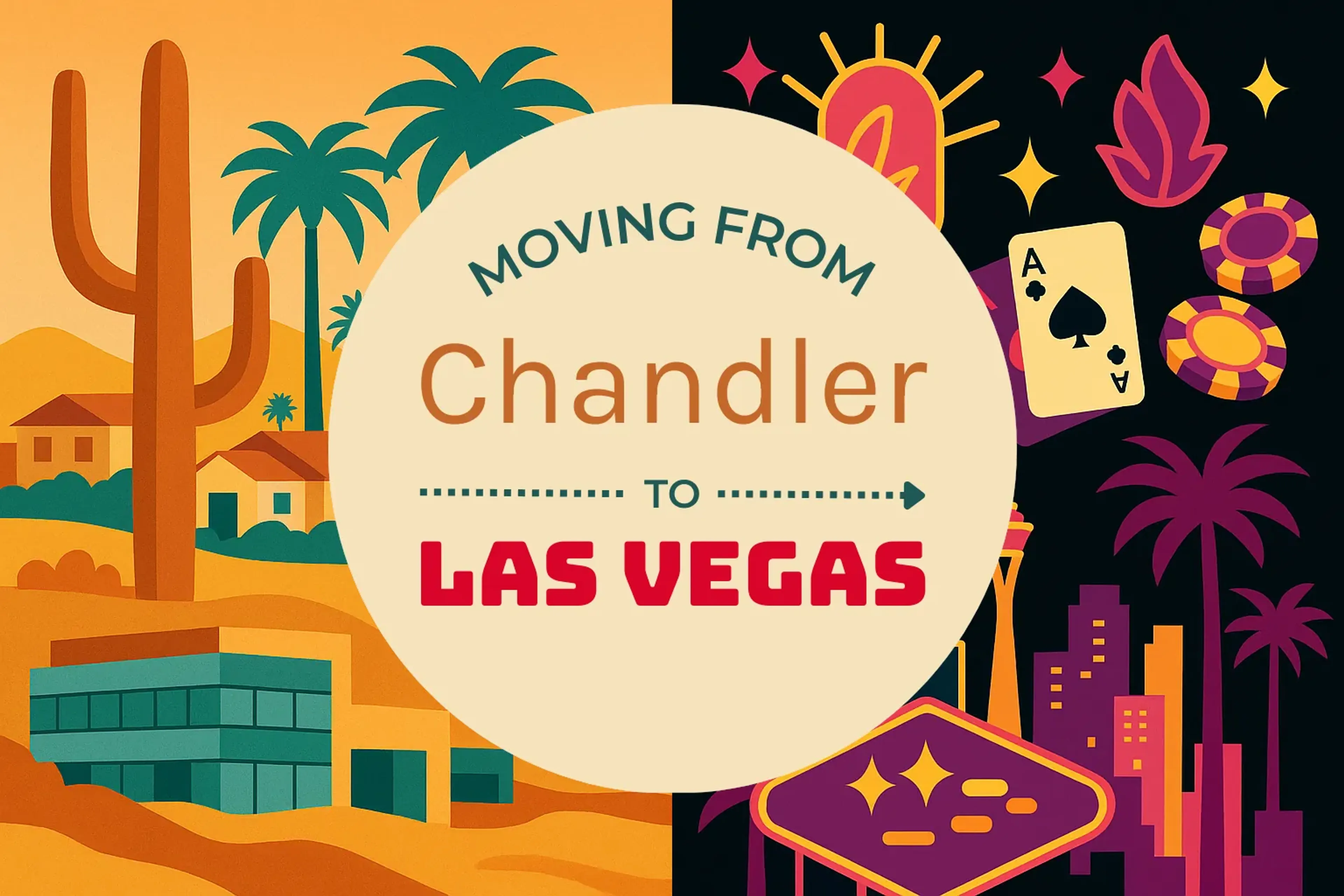 Side-by-side comparison of Chandler to Las Vegas moving companies