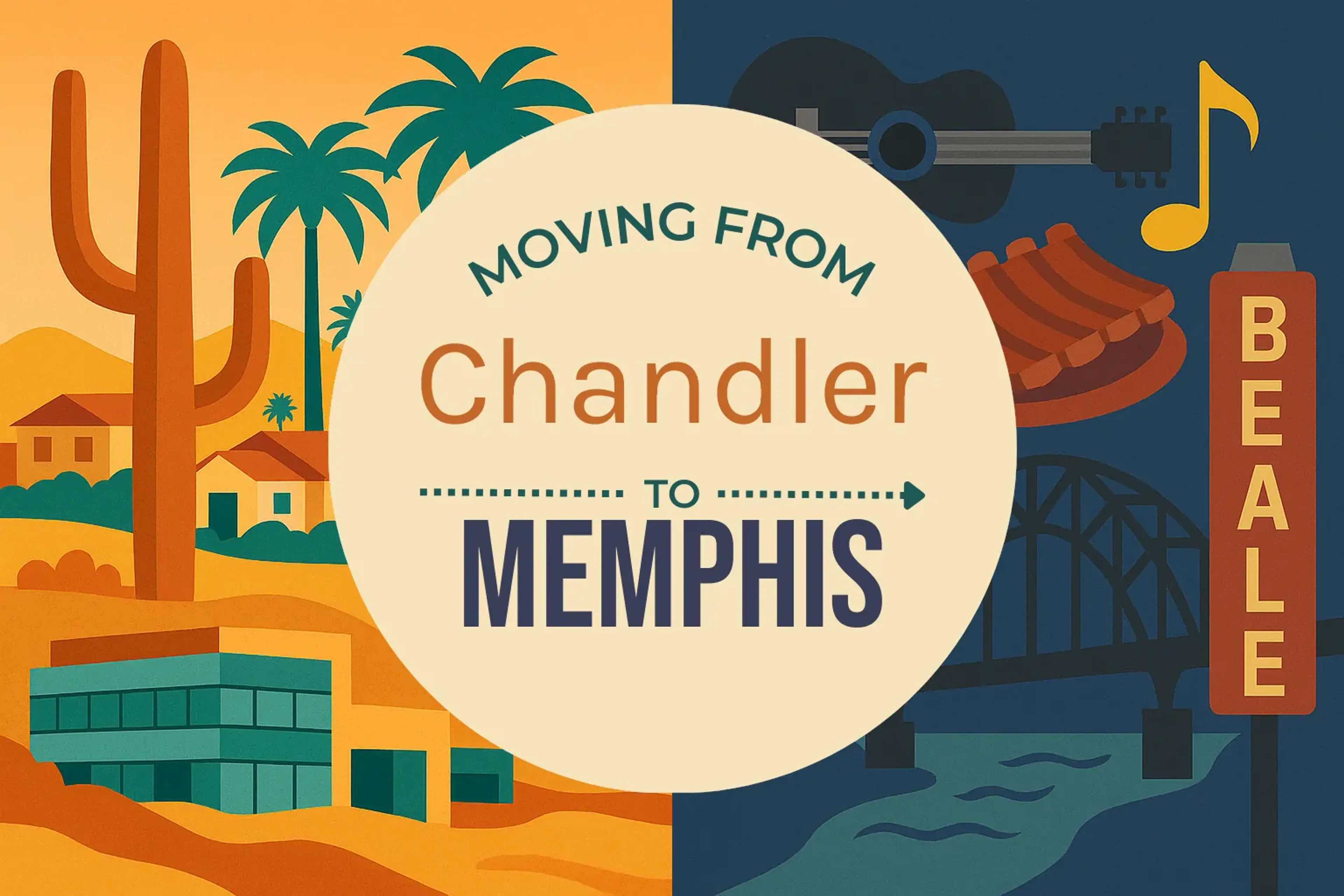 Side-by-side comparison of Chandler to Memphis moving companies