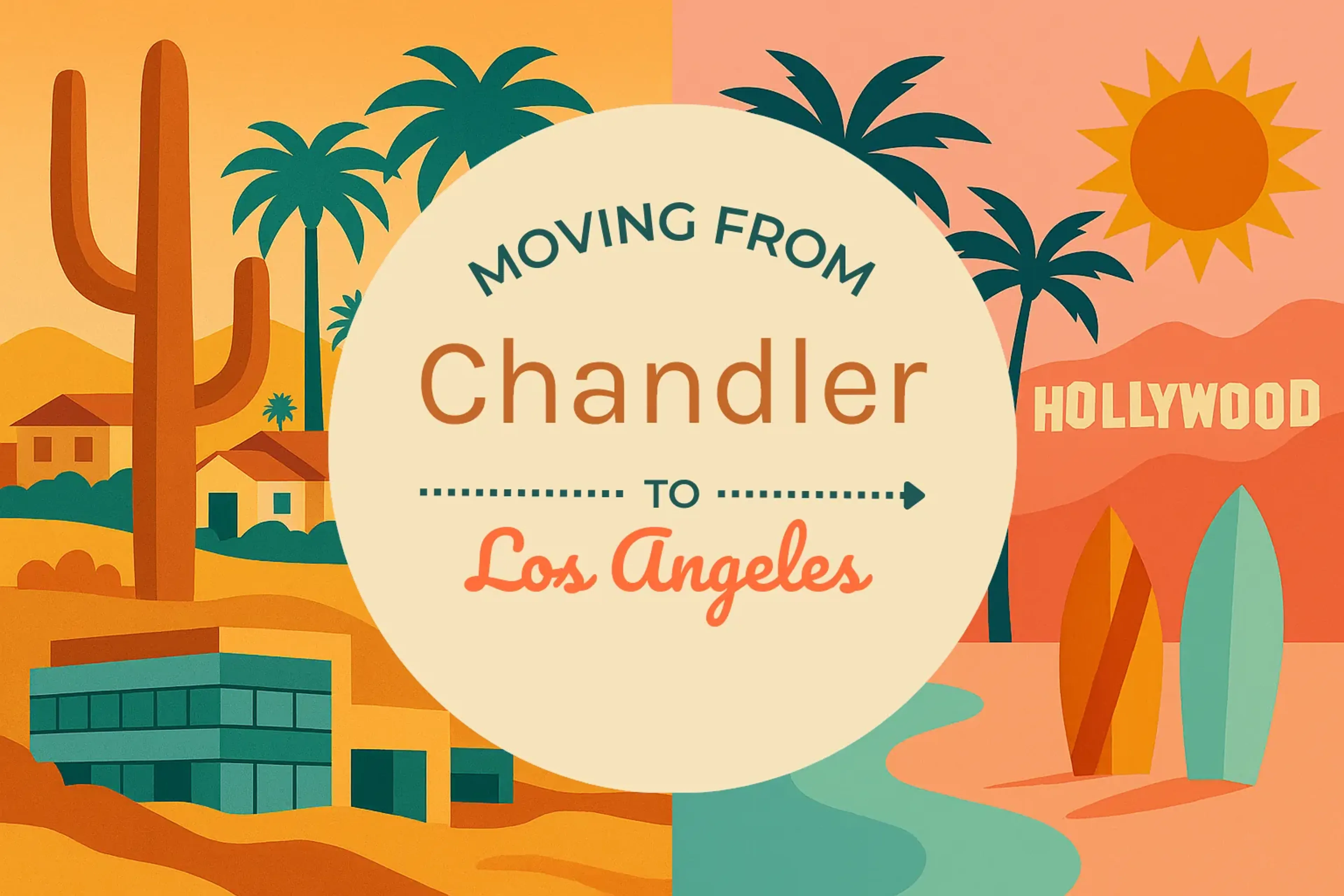 Side-by-side comparison of Chandler to Los Angeles moving companies