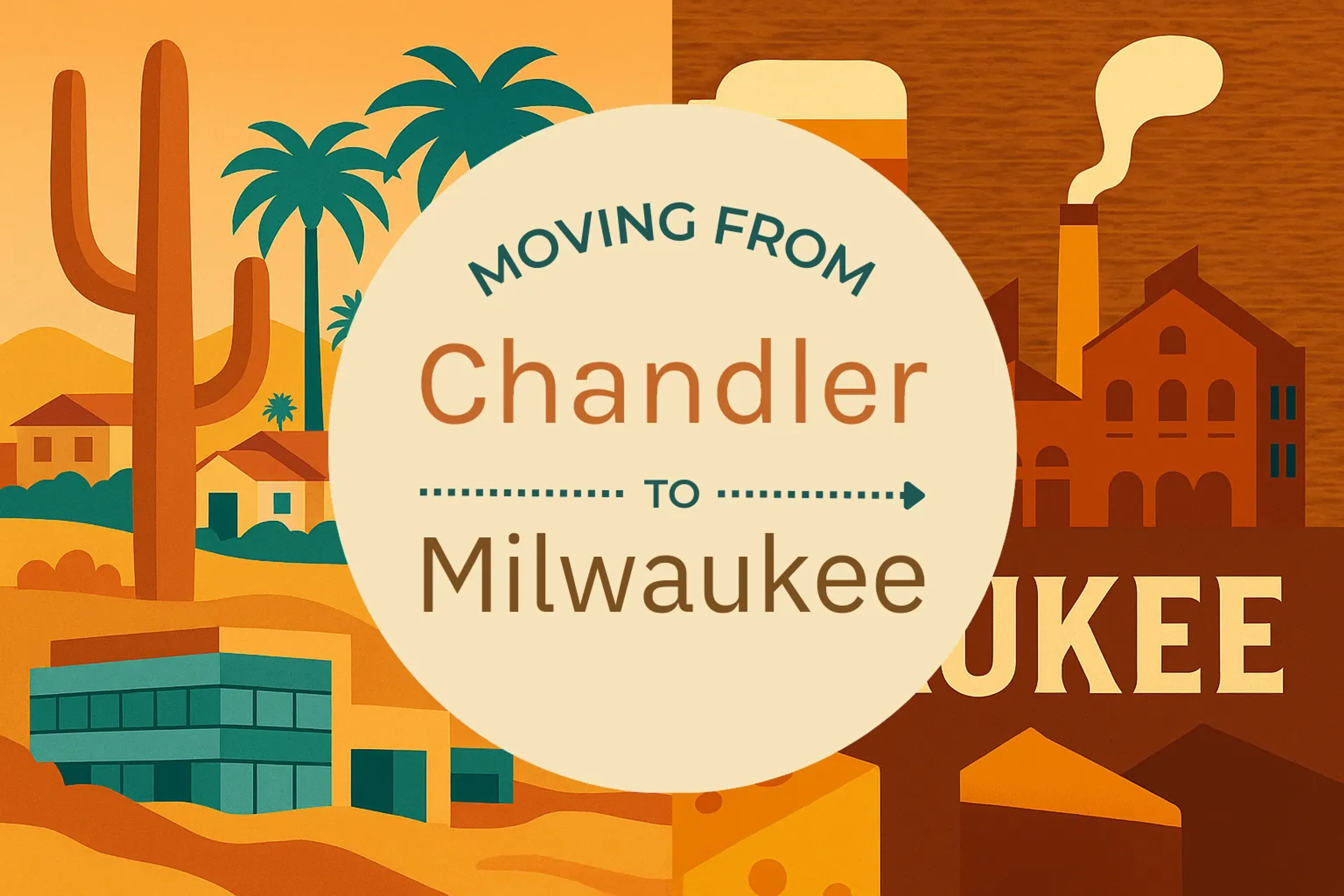 Side-by-side comparison of Chandler to Milwaukee moving companies