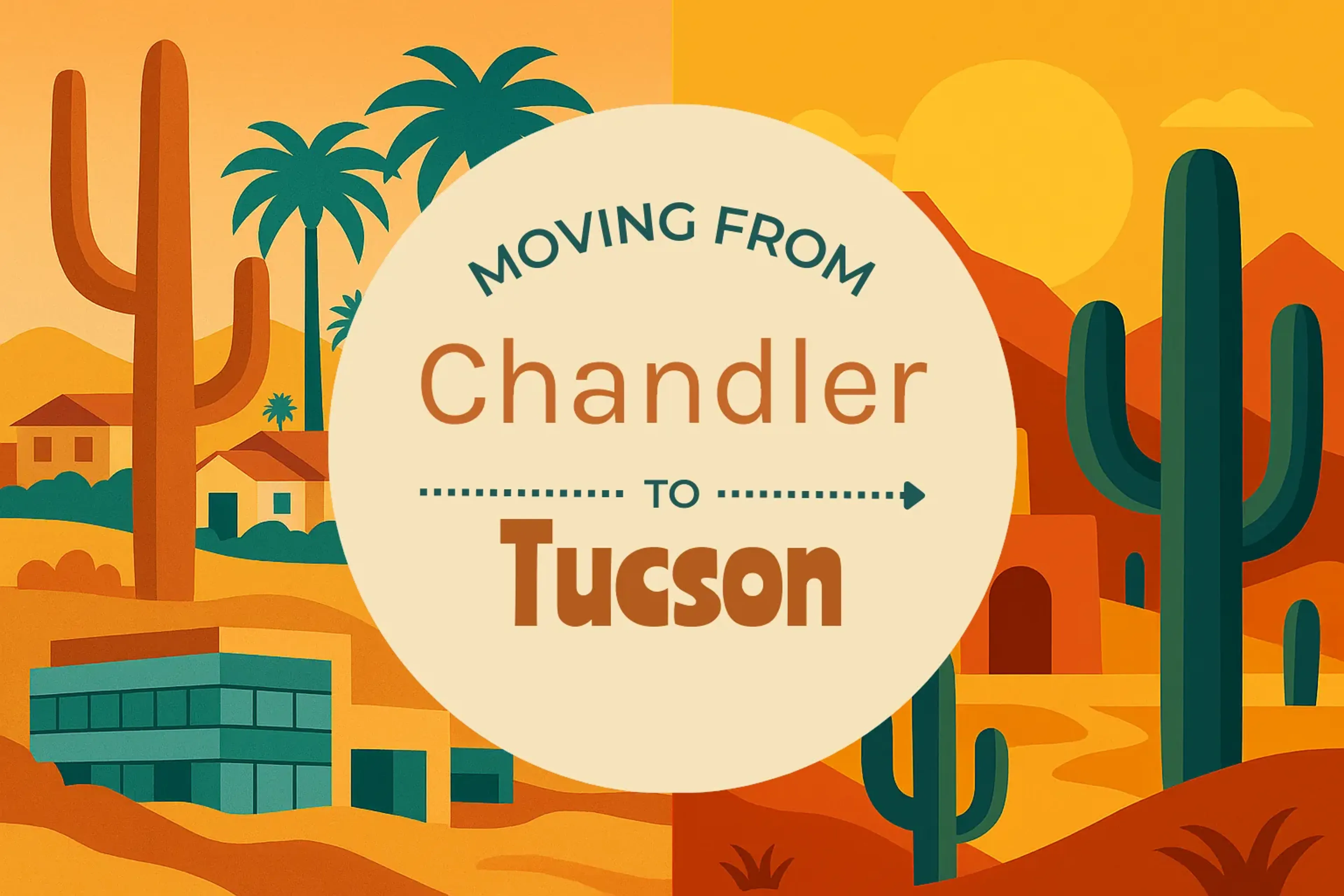 Side-by-side comparison of Chandler to Tucson moving companies