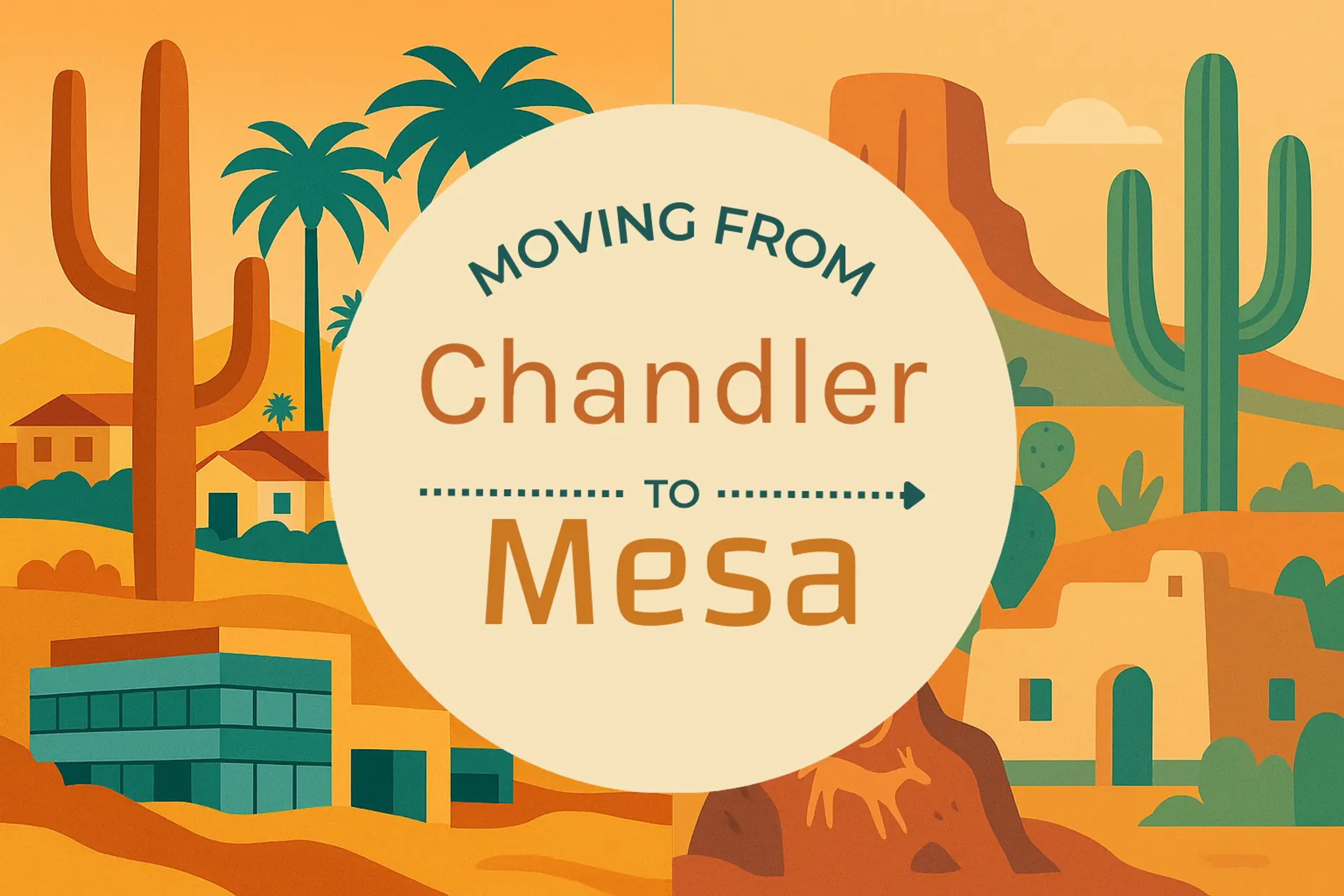 Side-by-side comparison of Chandler to Mesa moving companies