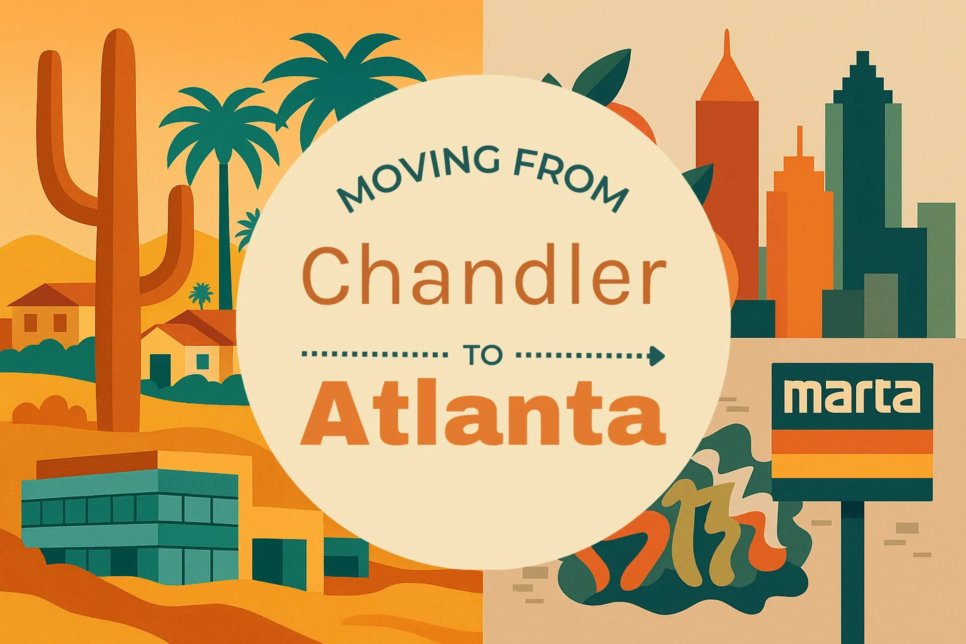 Side-by-side comparison of Chandler to Atlanta moving companies