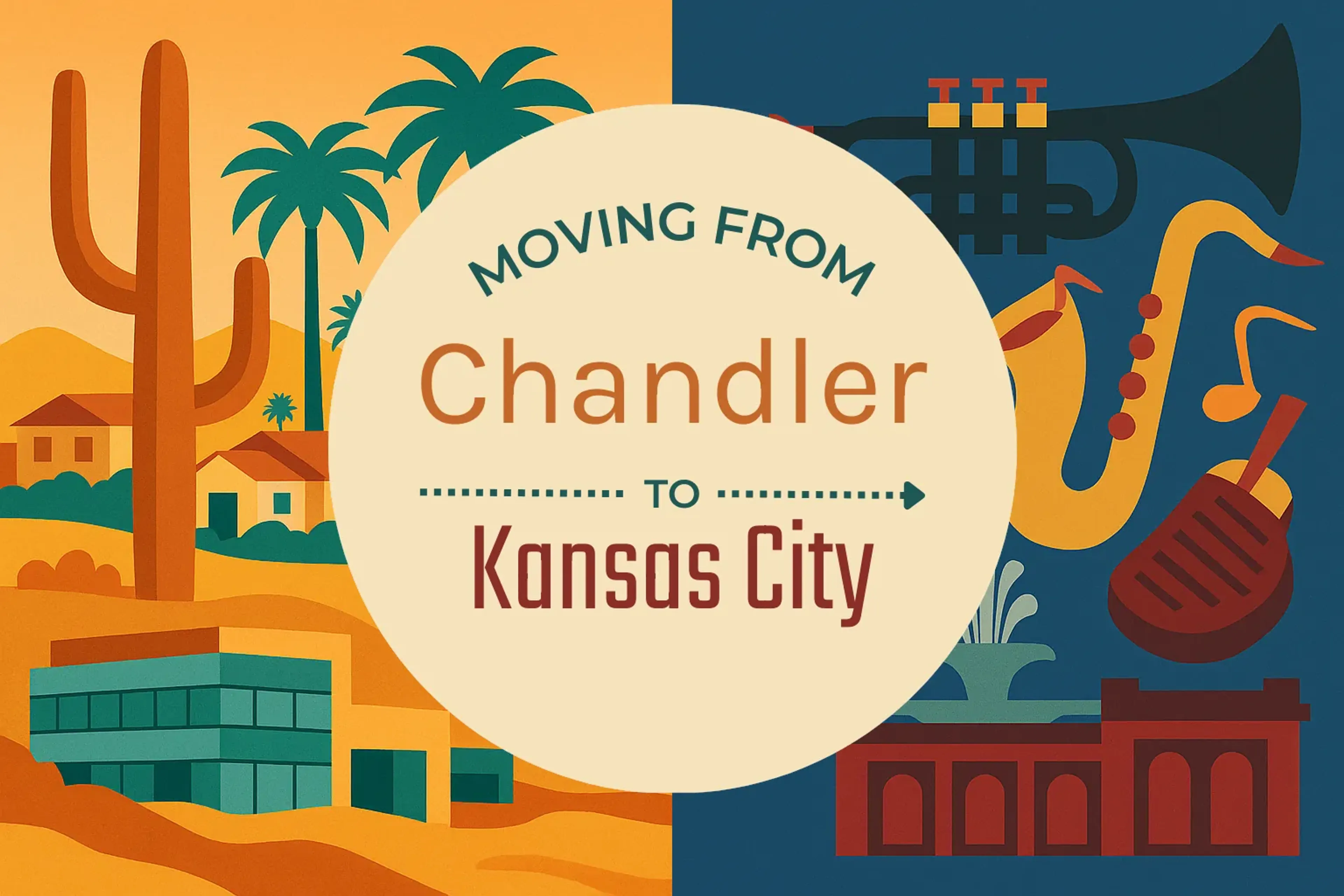 Side-by-side comparison of Chandler to Kansas City moving companies