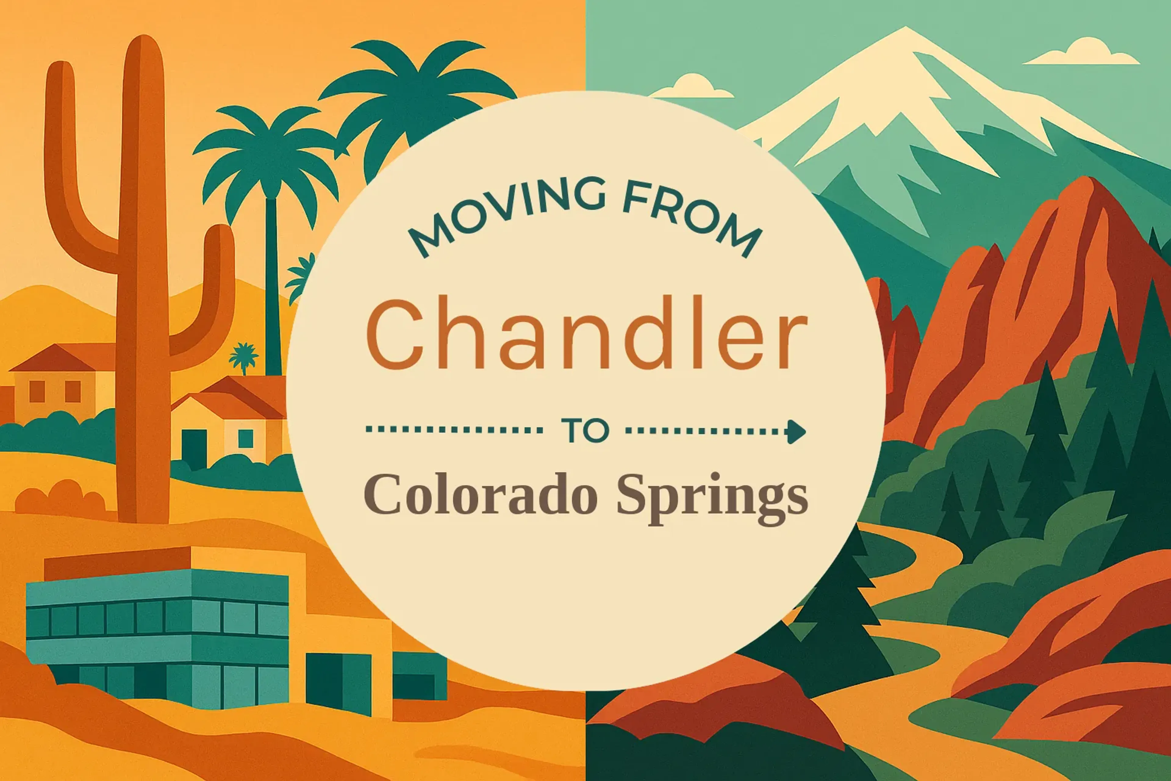 Side-by-side comparison of Chandler to Colorado Springs moving companies