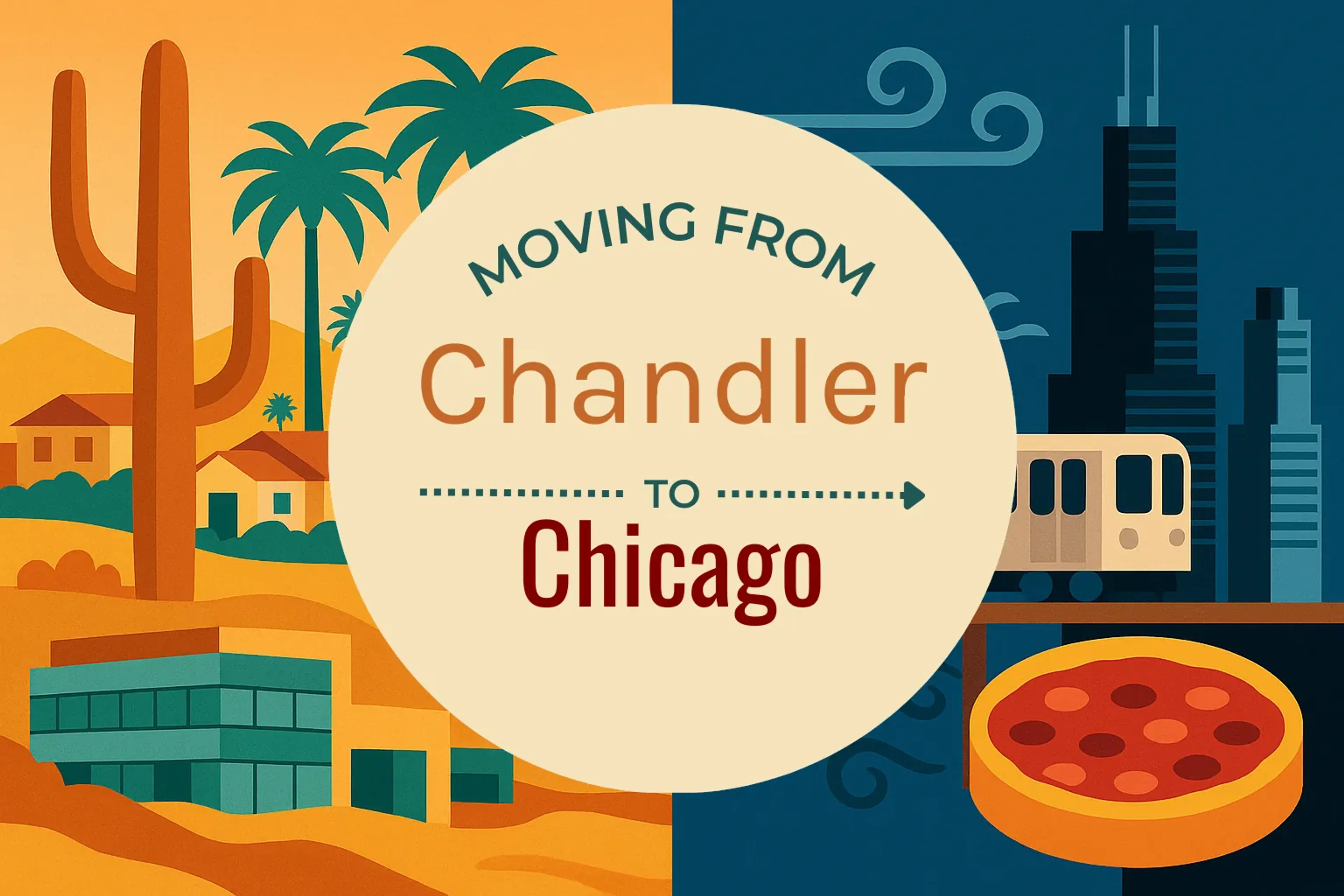 Side-by-side comparison of Chandler to Chicago moving companies