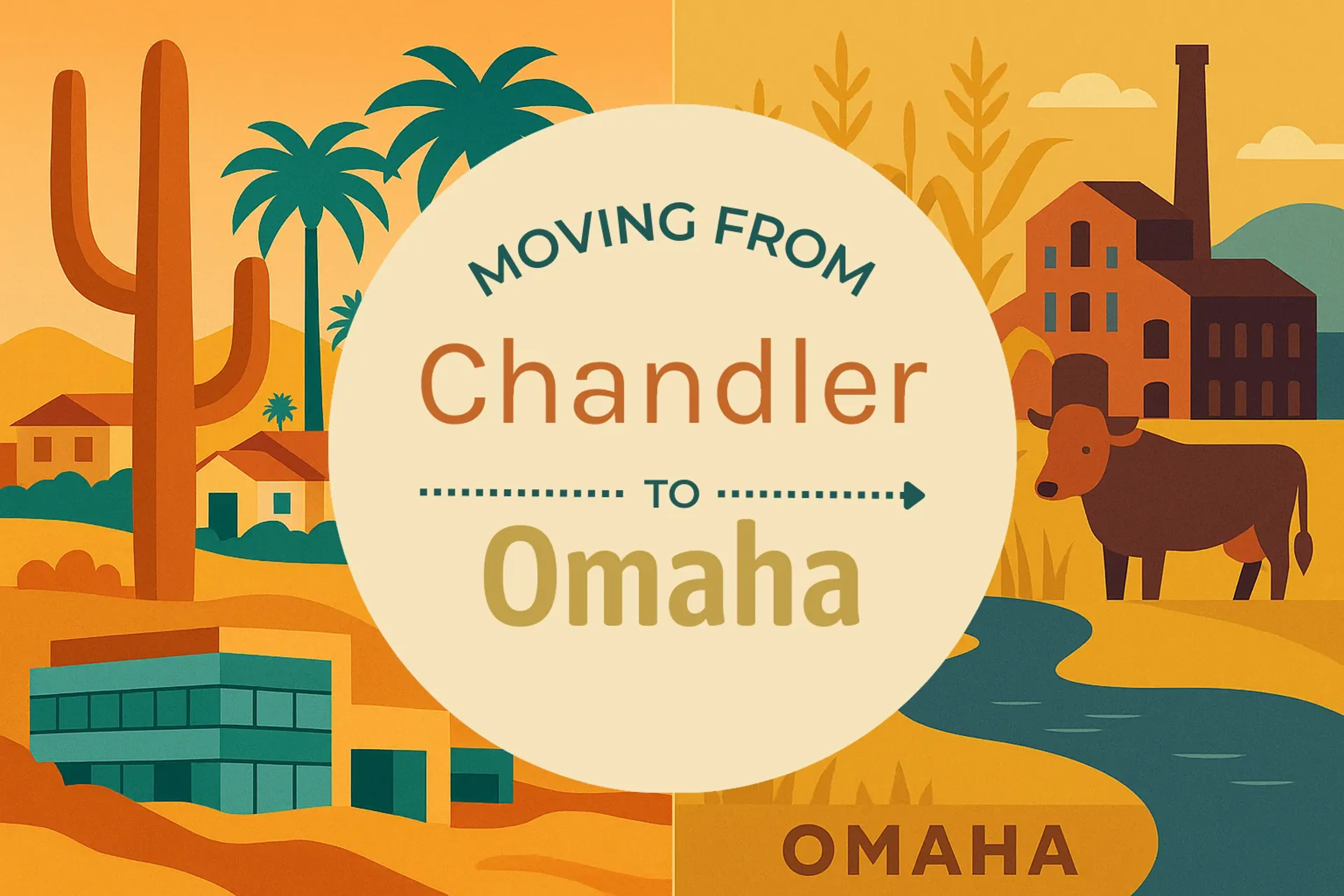 Side-by-side comparison of Chandler to Omaha moving companies