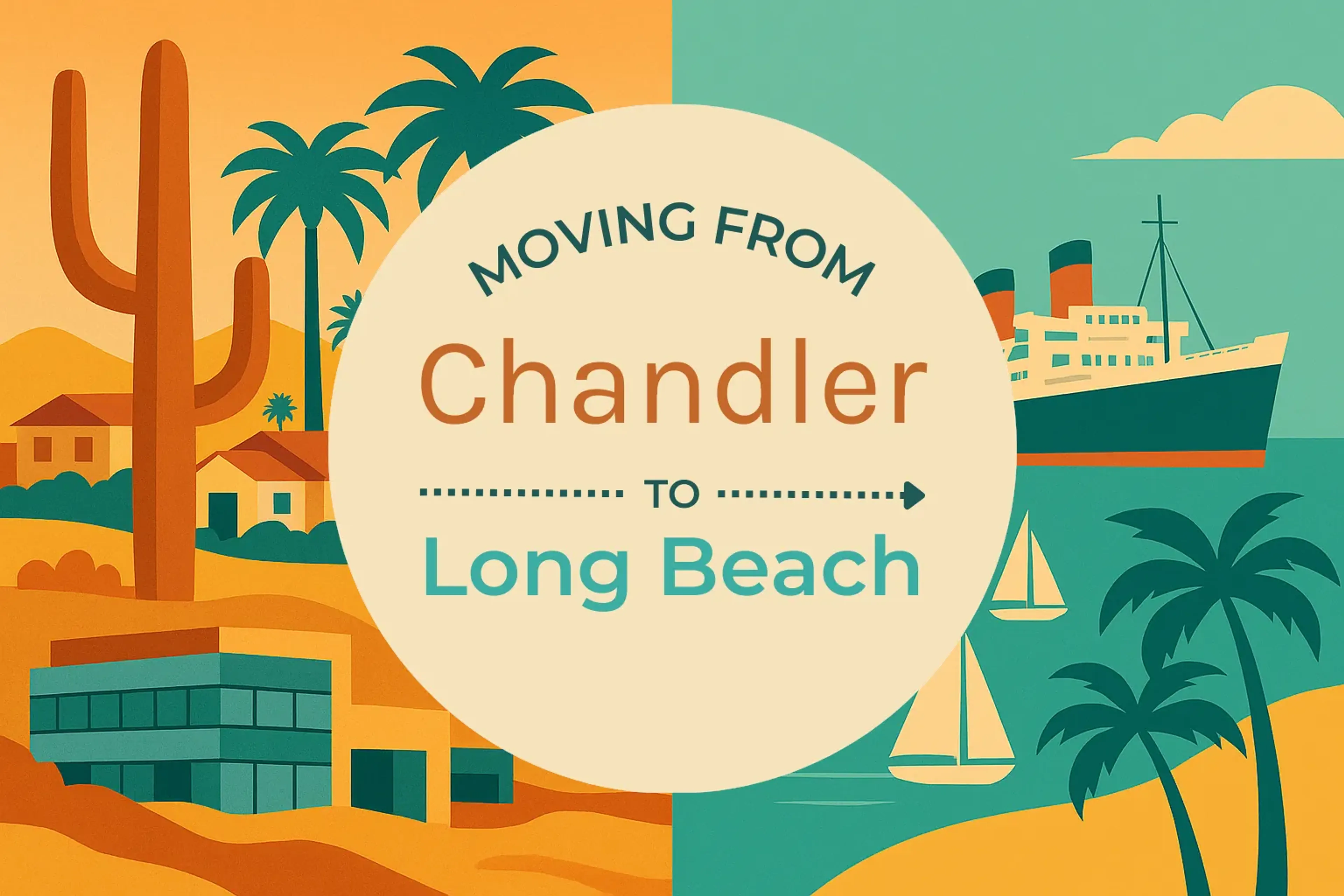 Side-by-side comparison of Chandler to Long Beach moving companies
