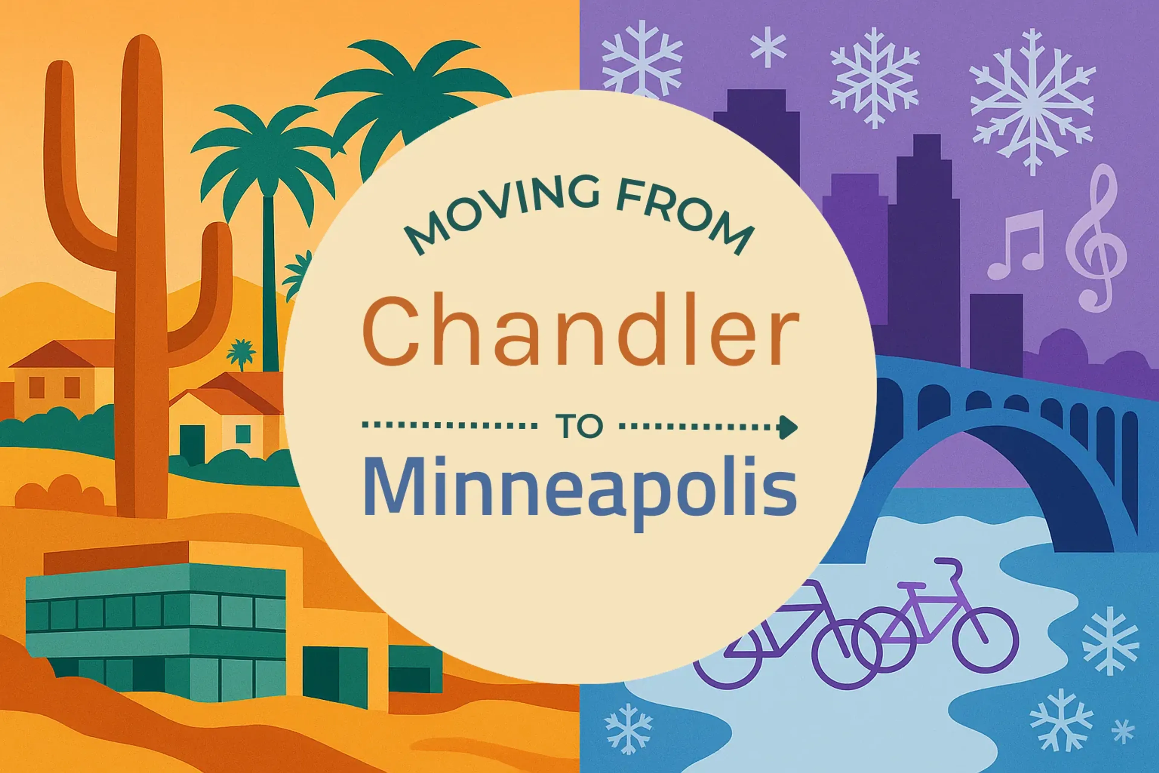 Side-by-side comparison of Chandler to Minneapolis moving companies