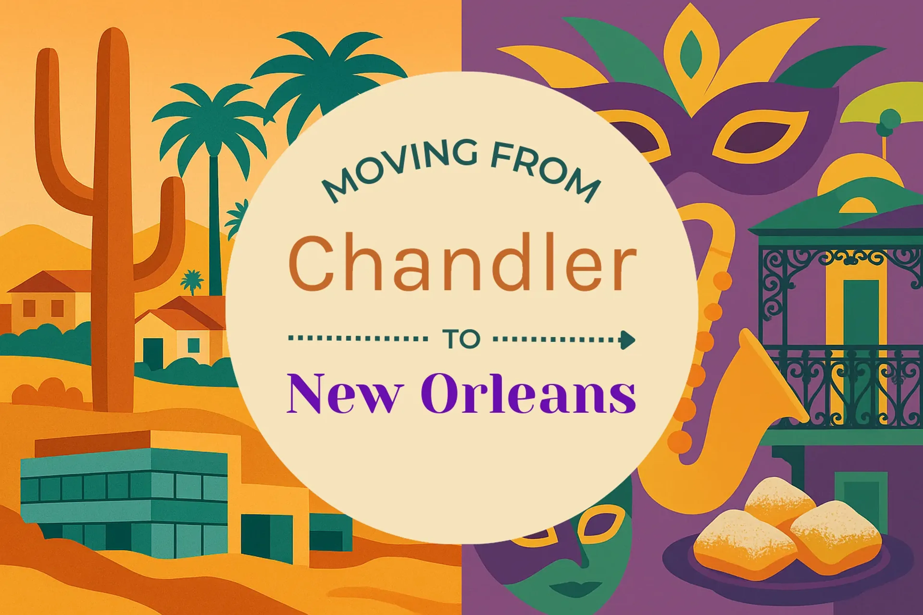 Side-by-side comparison of Chandler to New Orleans moving companies