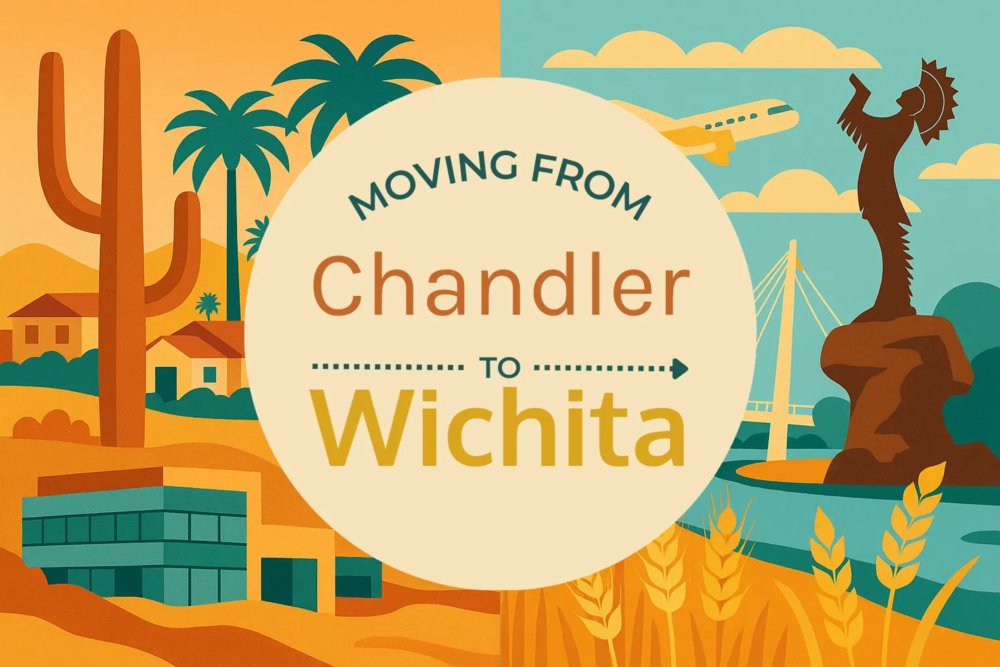 Side-by-side comparison of Chandler to Wichita moving companies