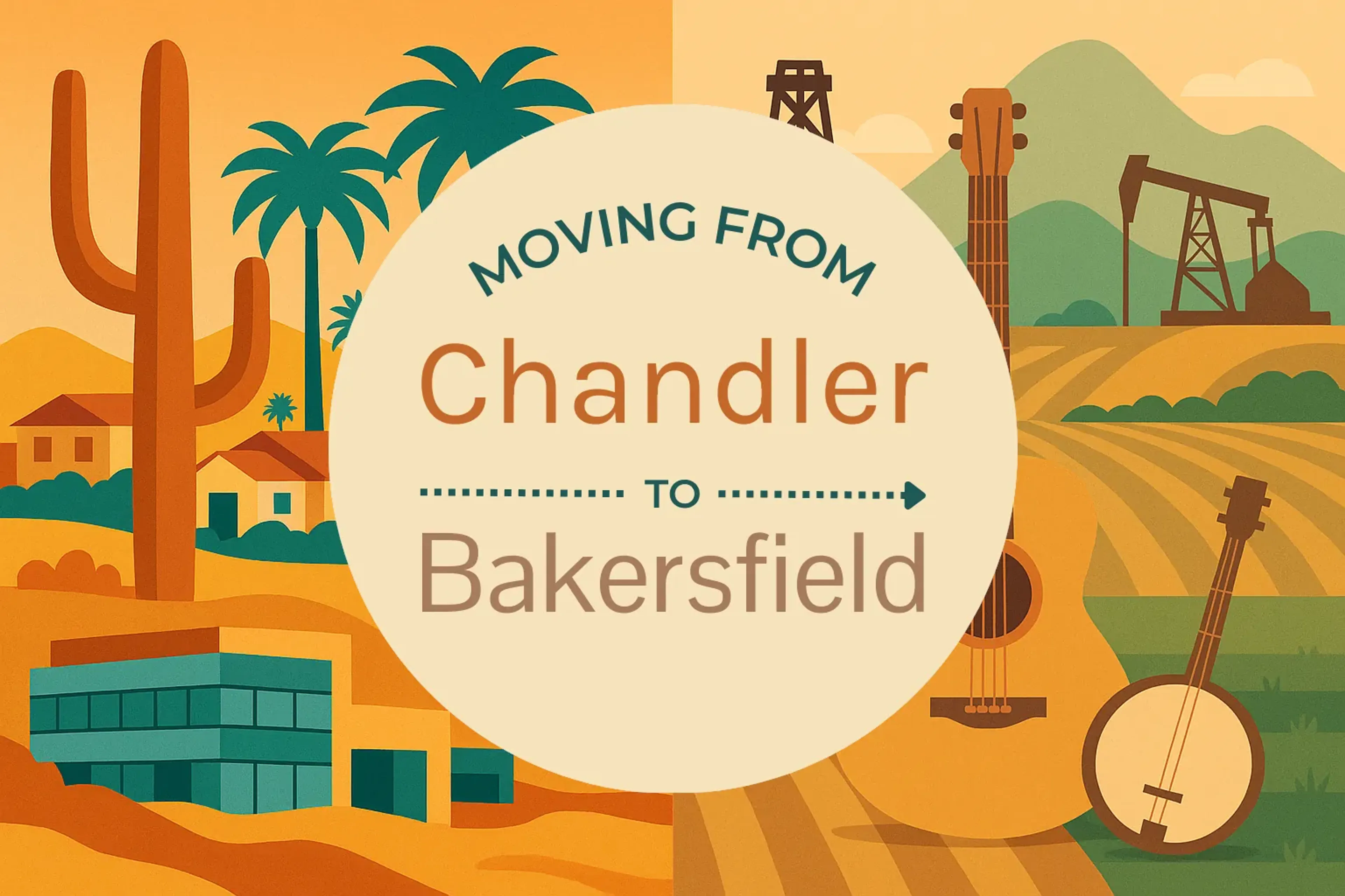 Side-by-side comparison of Chandler to Bakersfield moving companies