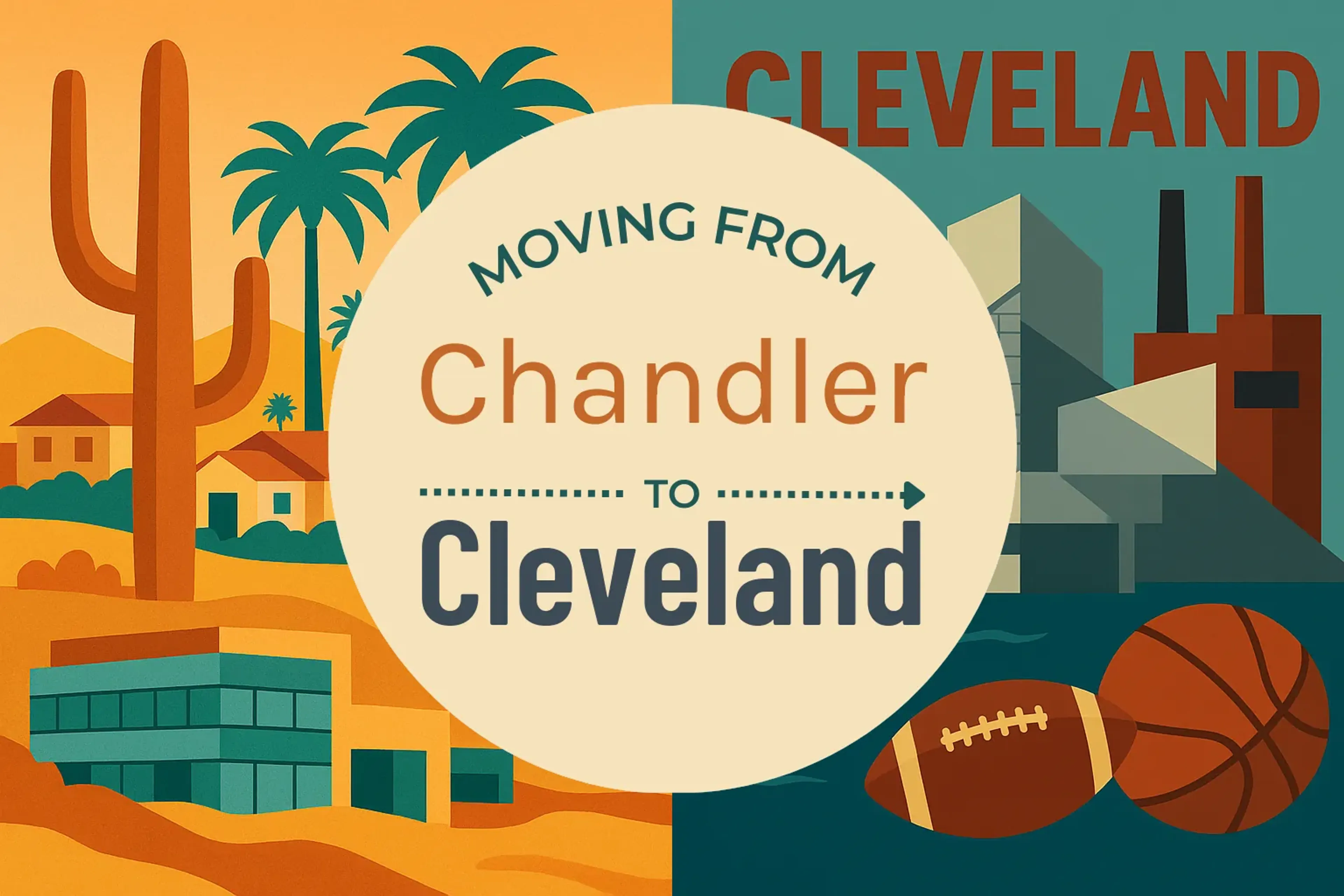 Side-by-side comparison of Chandler to Cleveland moving companies