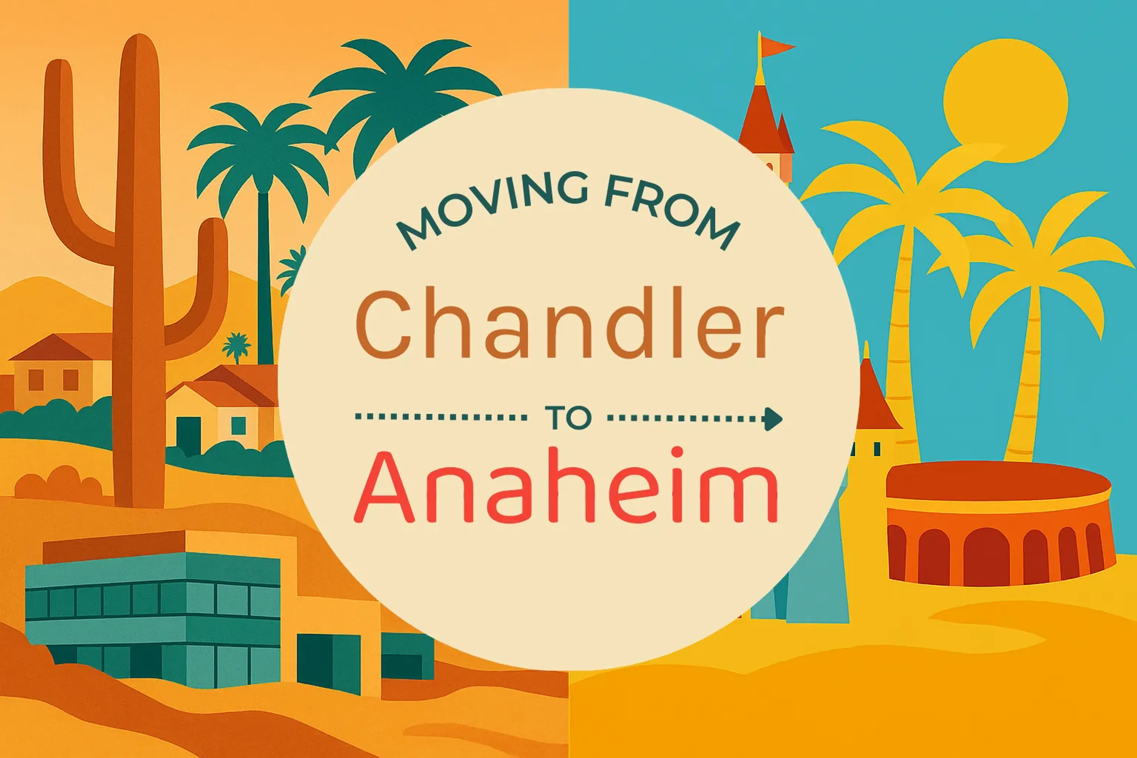 Side-by-side comparison of Chandler to Anaheim moving companies