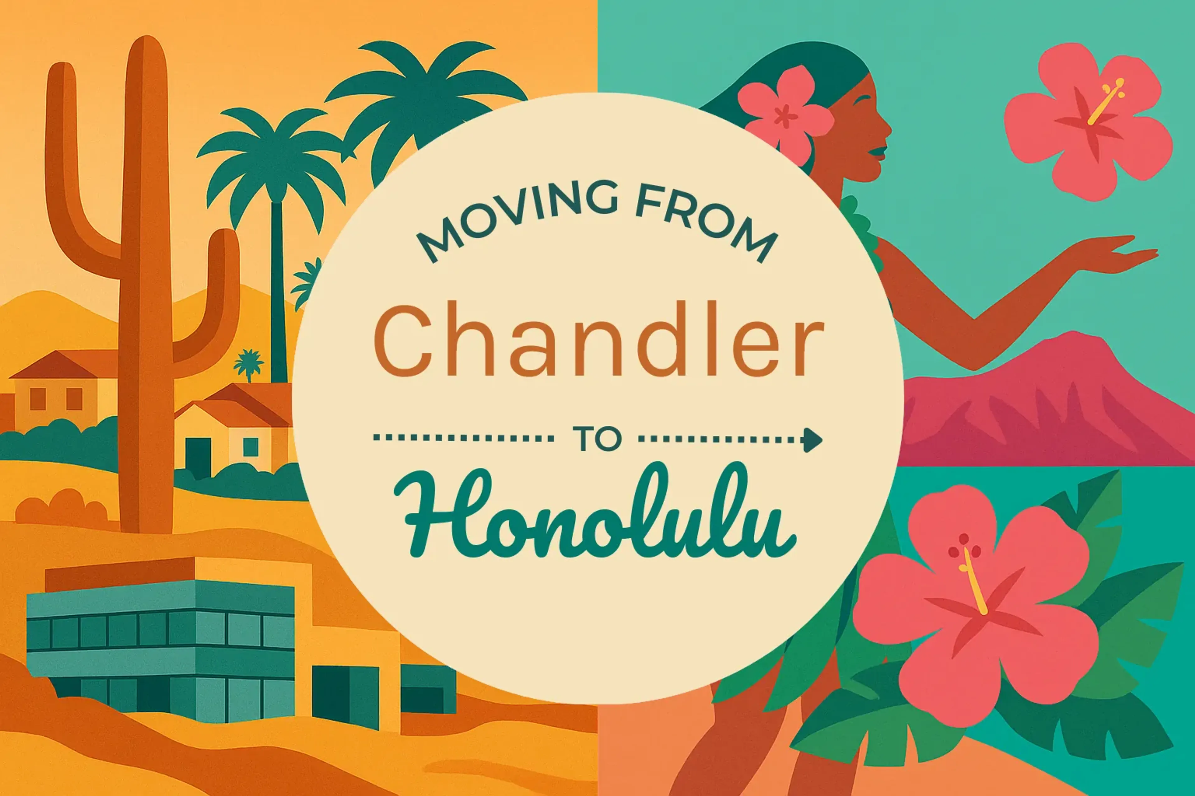 Side-by-side comparison of Chandler to Honolulu moving companies