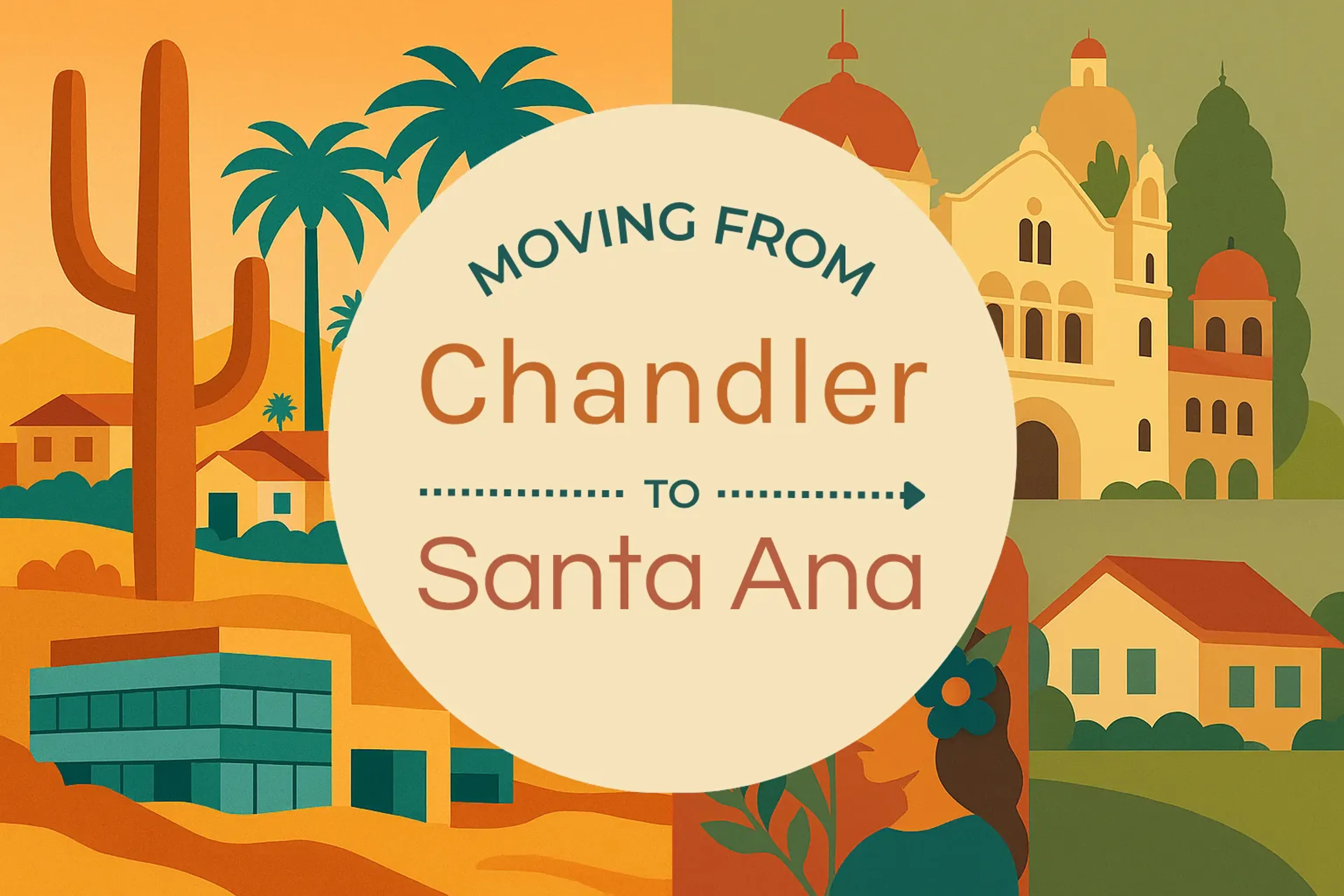 Side-by-side comparison of Chandler to Santa Ana moving companies