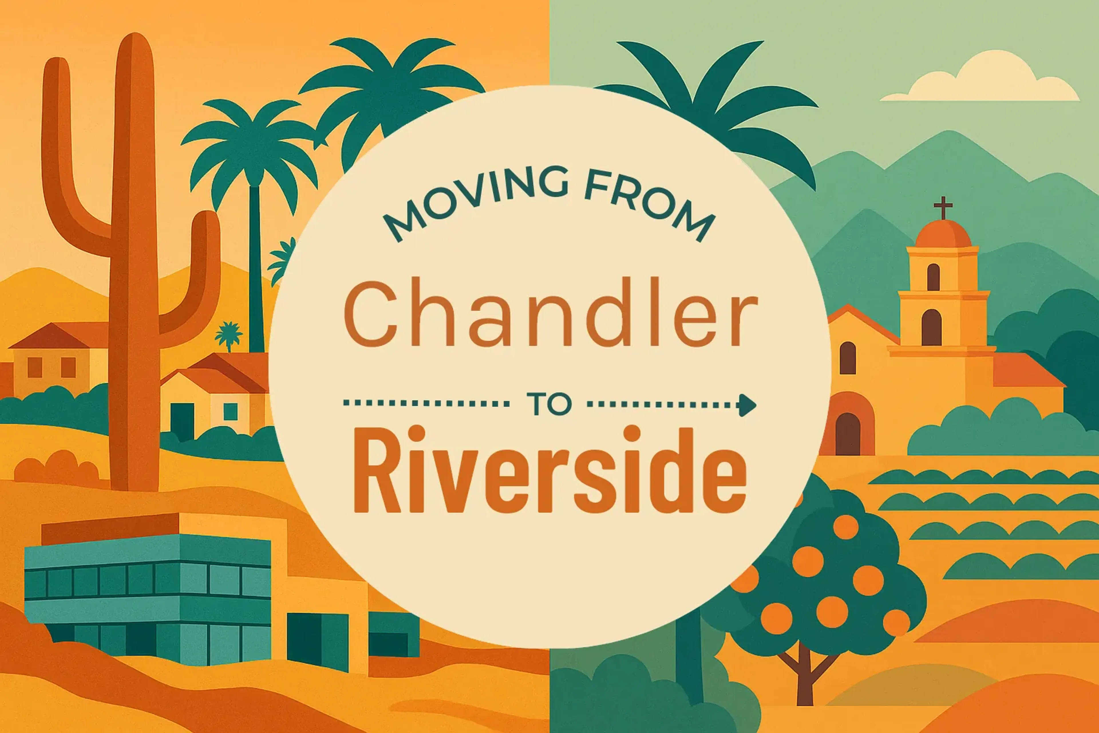 Side-by-side comparison of Chandler to Riverside moving companies