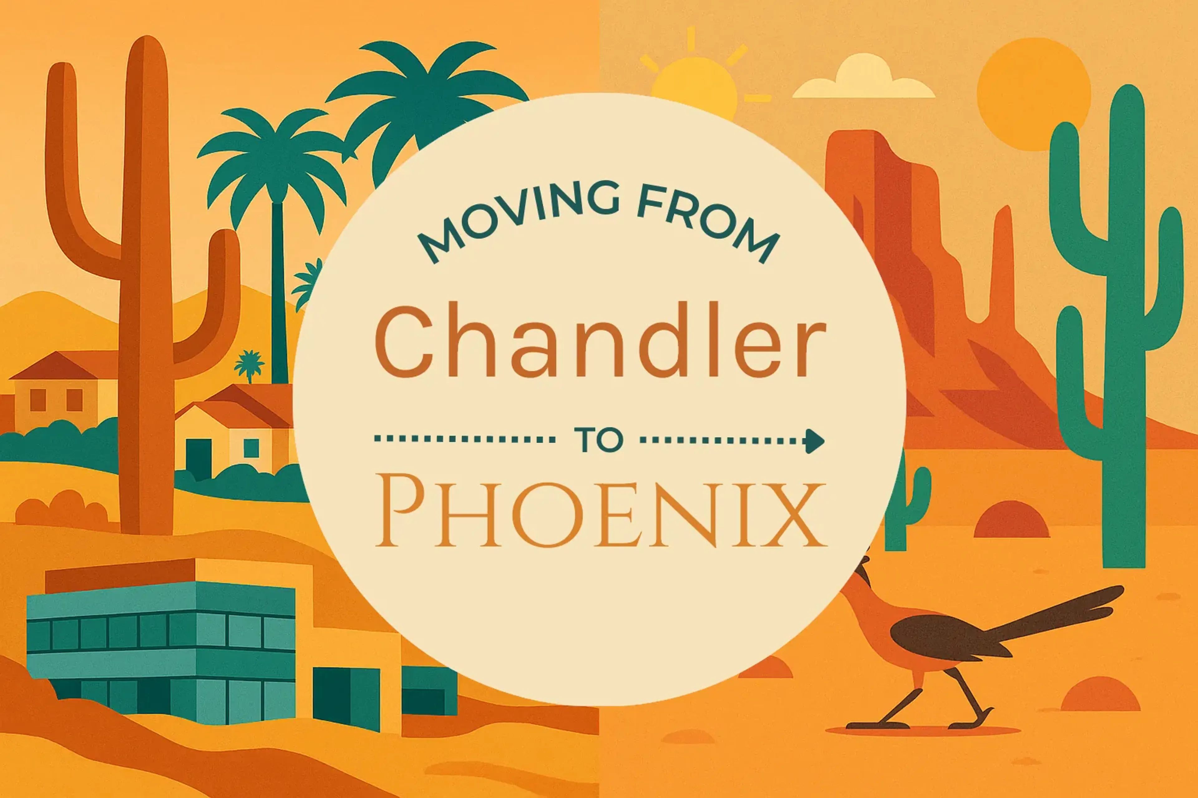Side-by-side comparison of Chandler to Phoenix moving companies