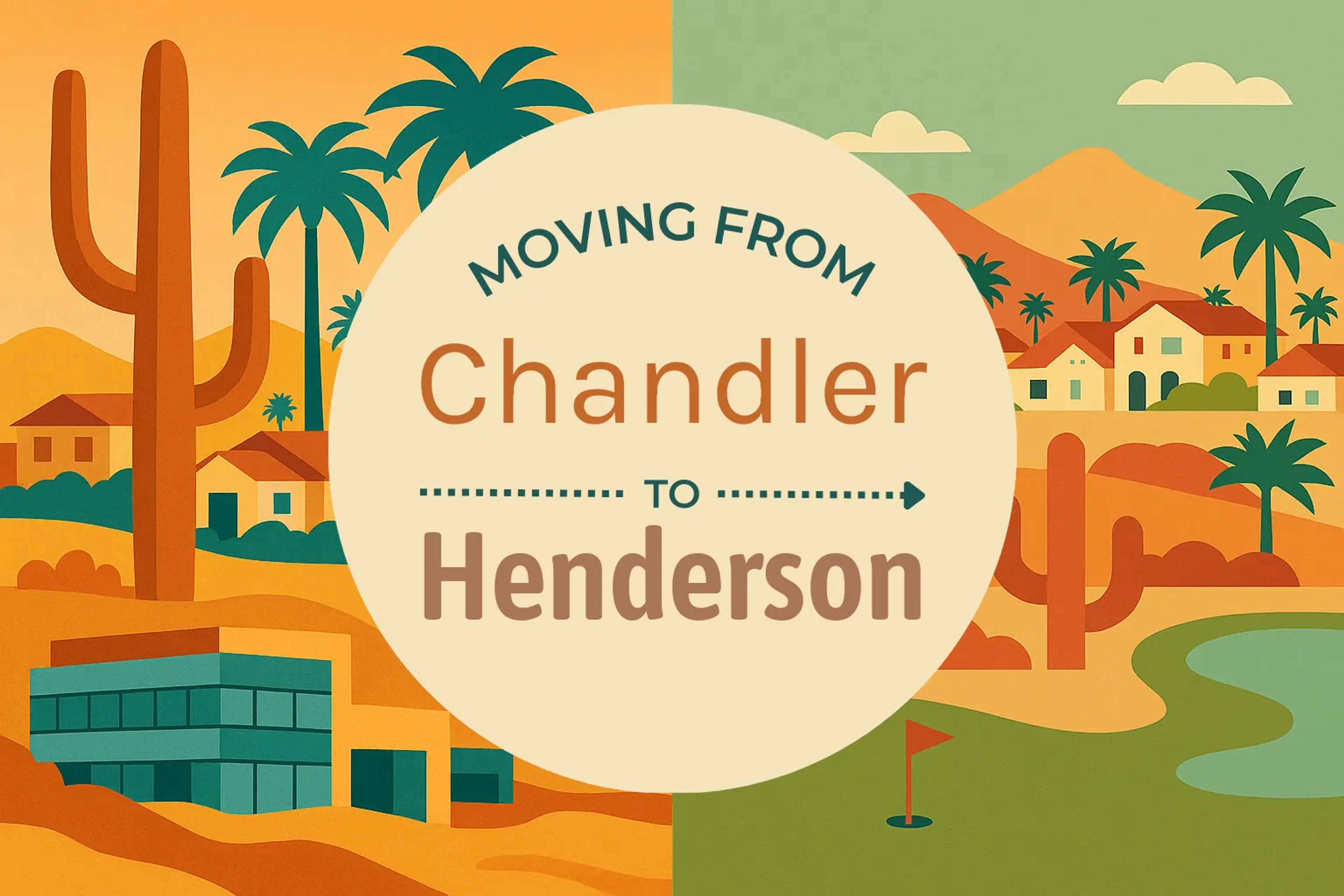 Side-by-side comparison of Chandler to Henderson moving companies
