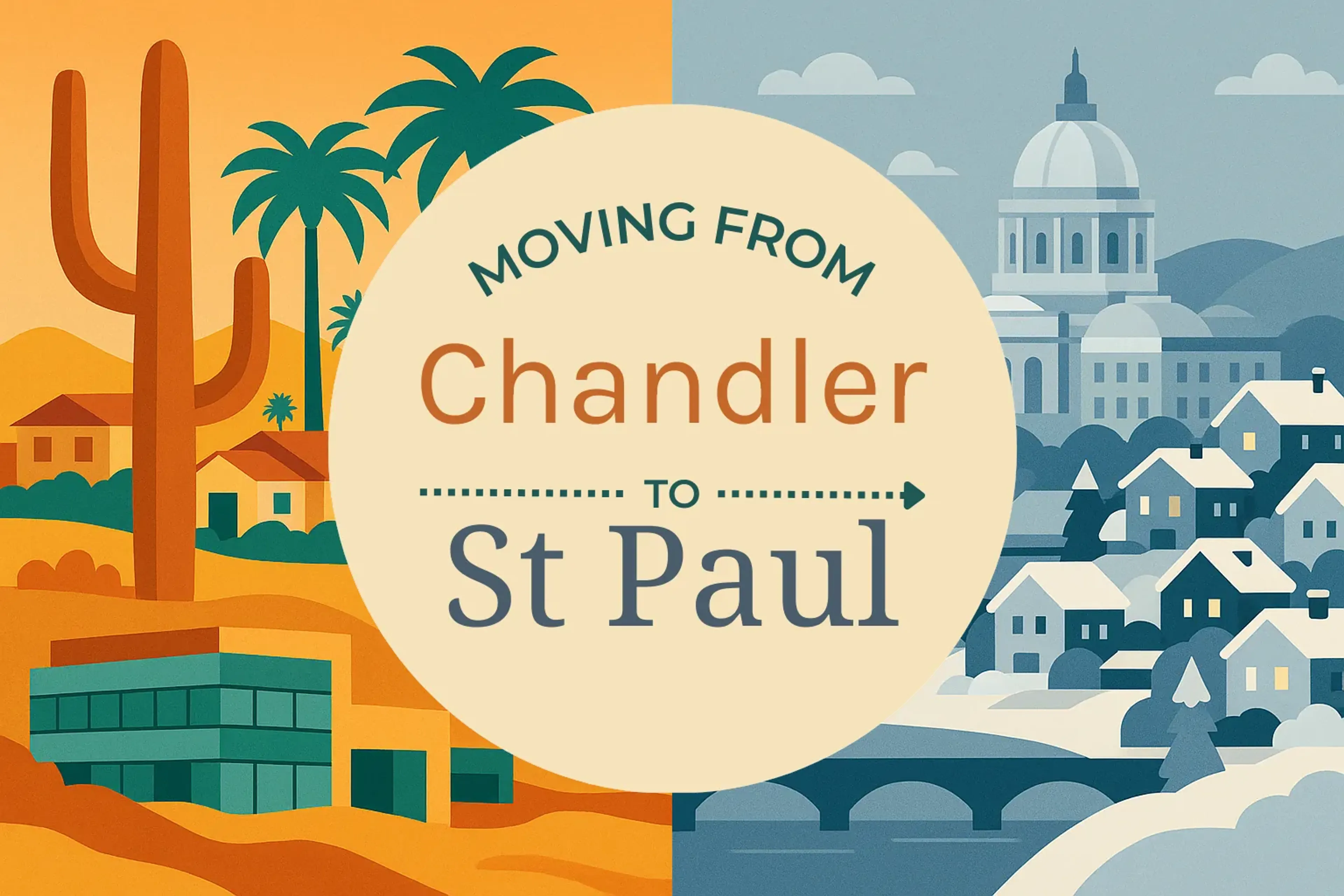 Side-by-side comparison of Chandler to St. Paul moving companies