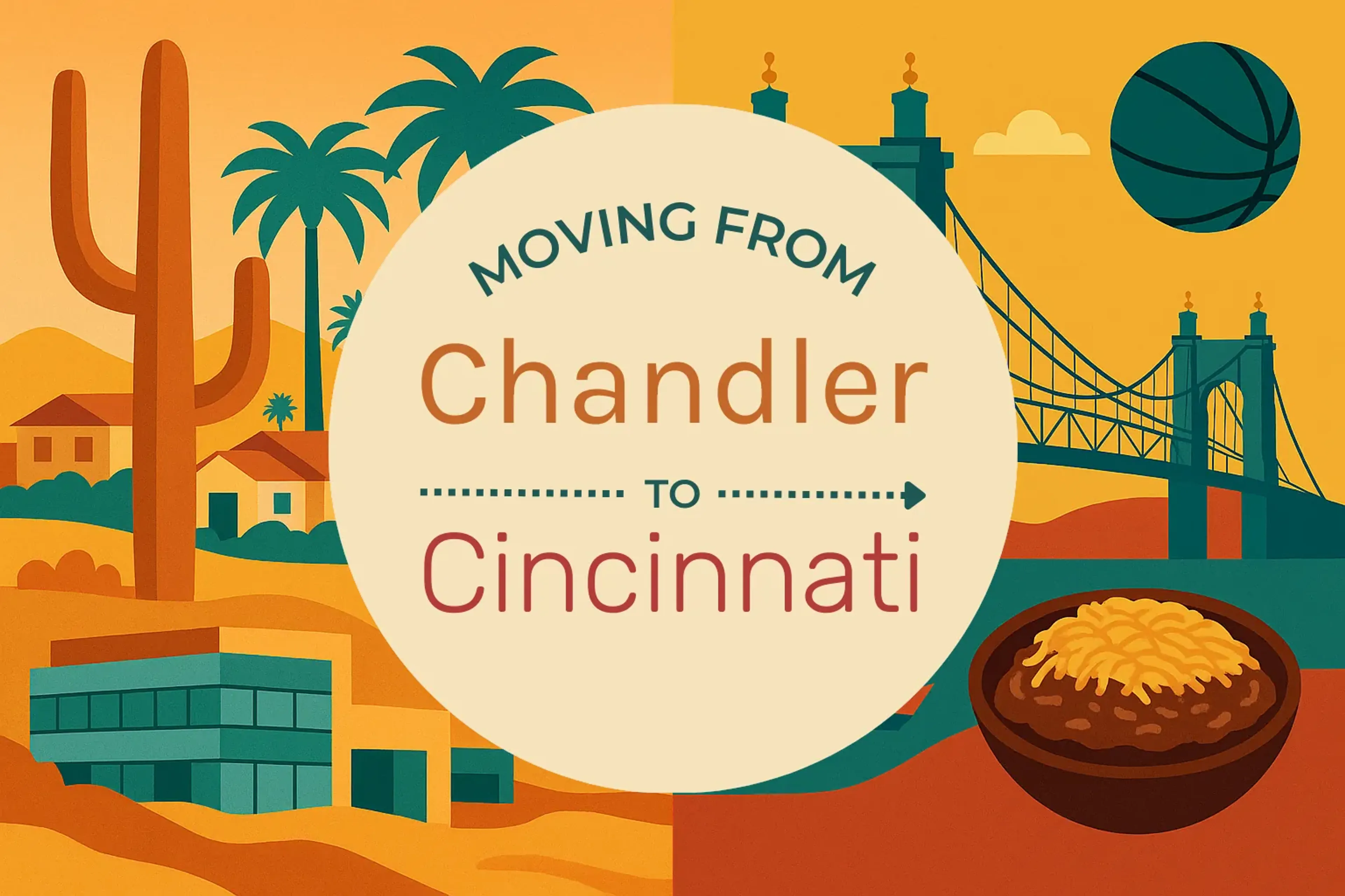 Side-by-side comparison of Chandler to Cincinnati moving companies