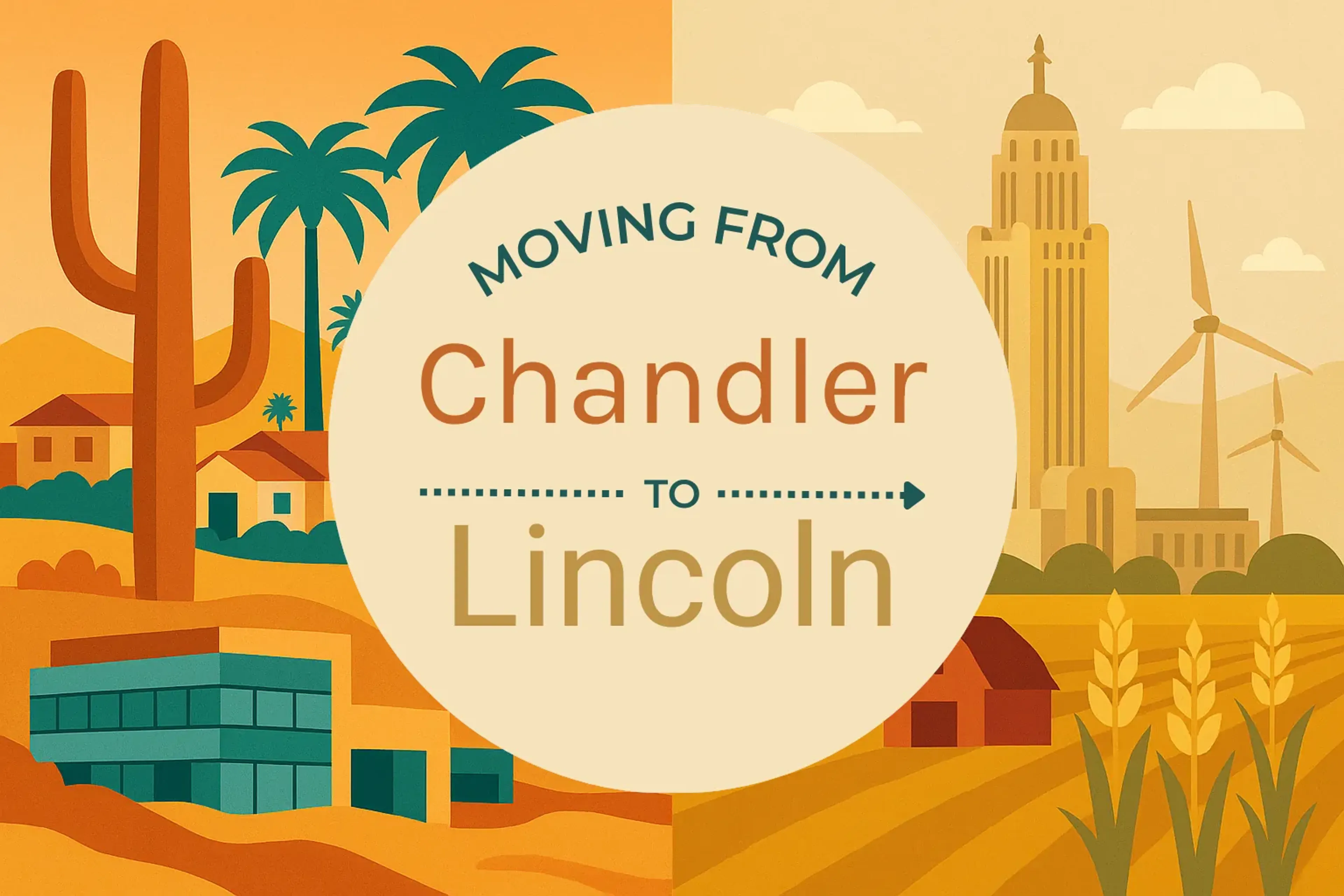 Side-by-side comparison of Chandler to Lincoln moving companies