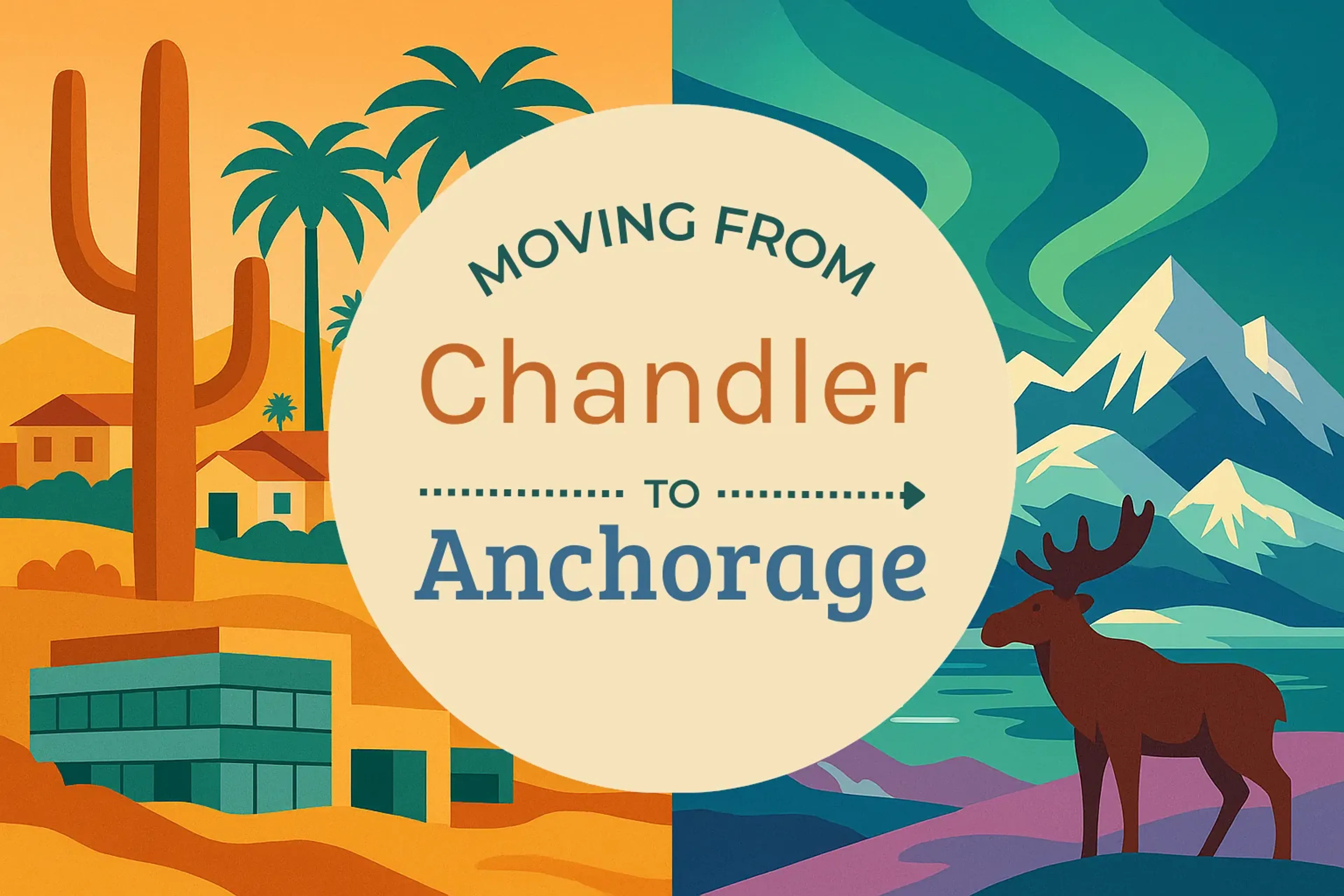 Side-by-side comparison of Chandler to Anchorage moving companies