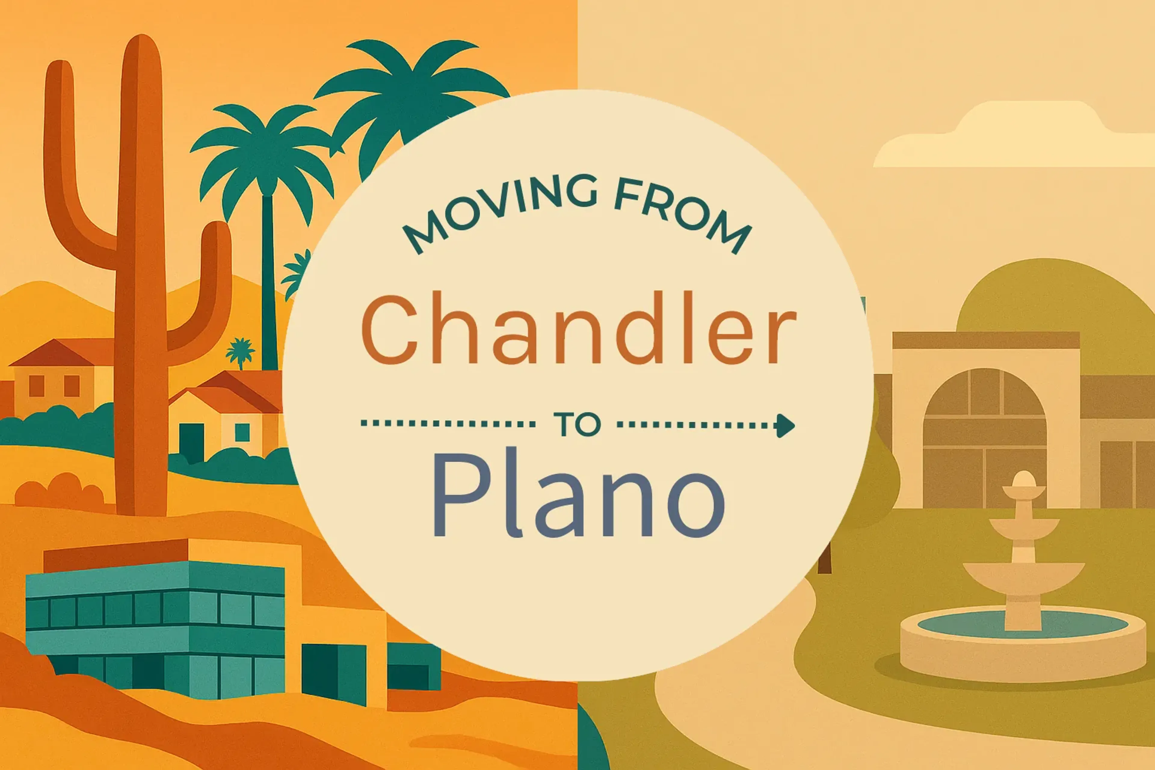Side-by-side comparison of Chandler to Plano moving companies