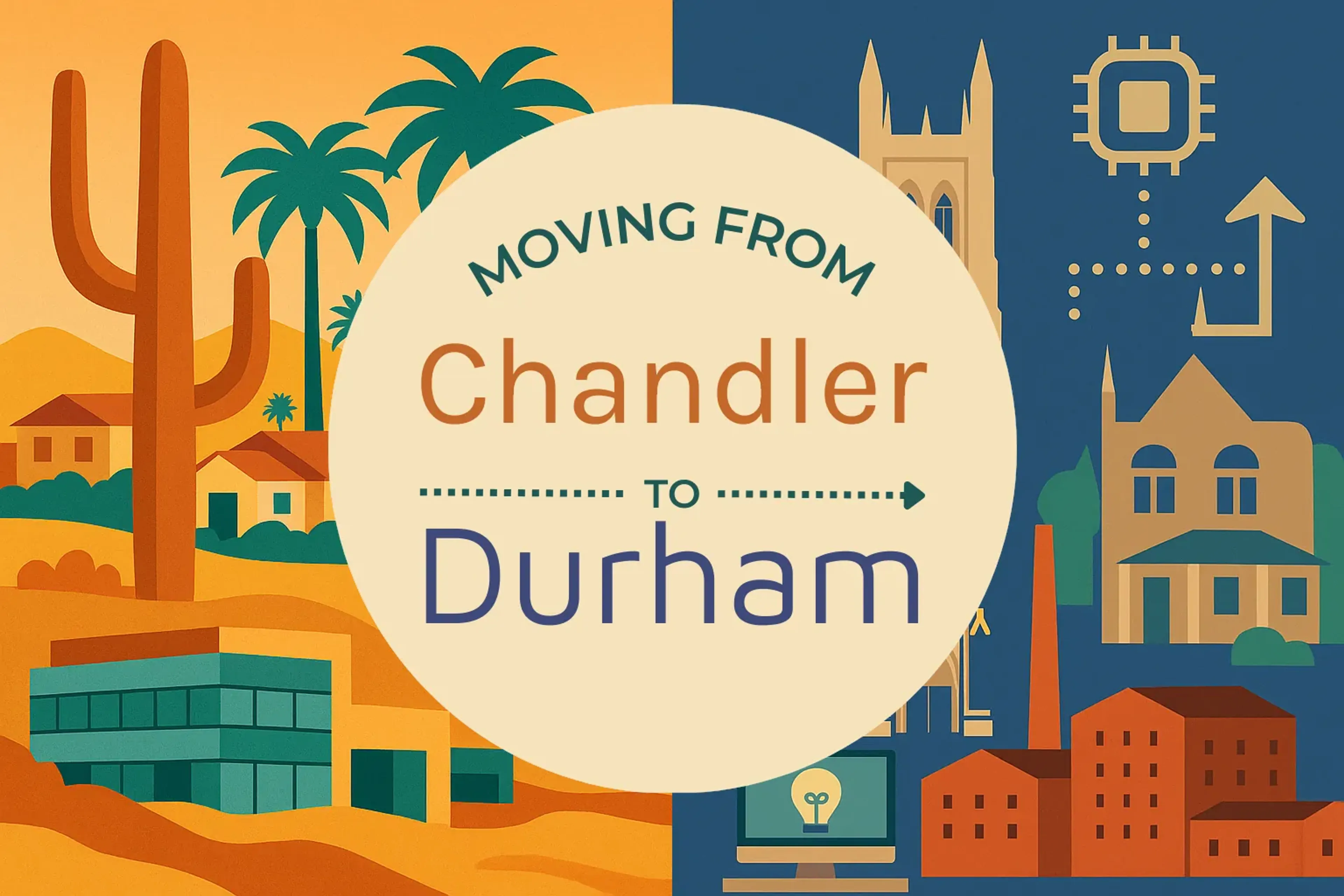 Side-by-side comparison of Chandler to Durham moving companies