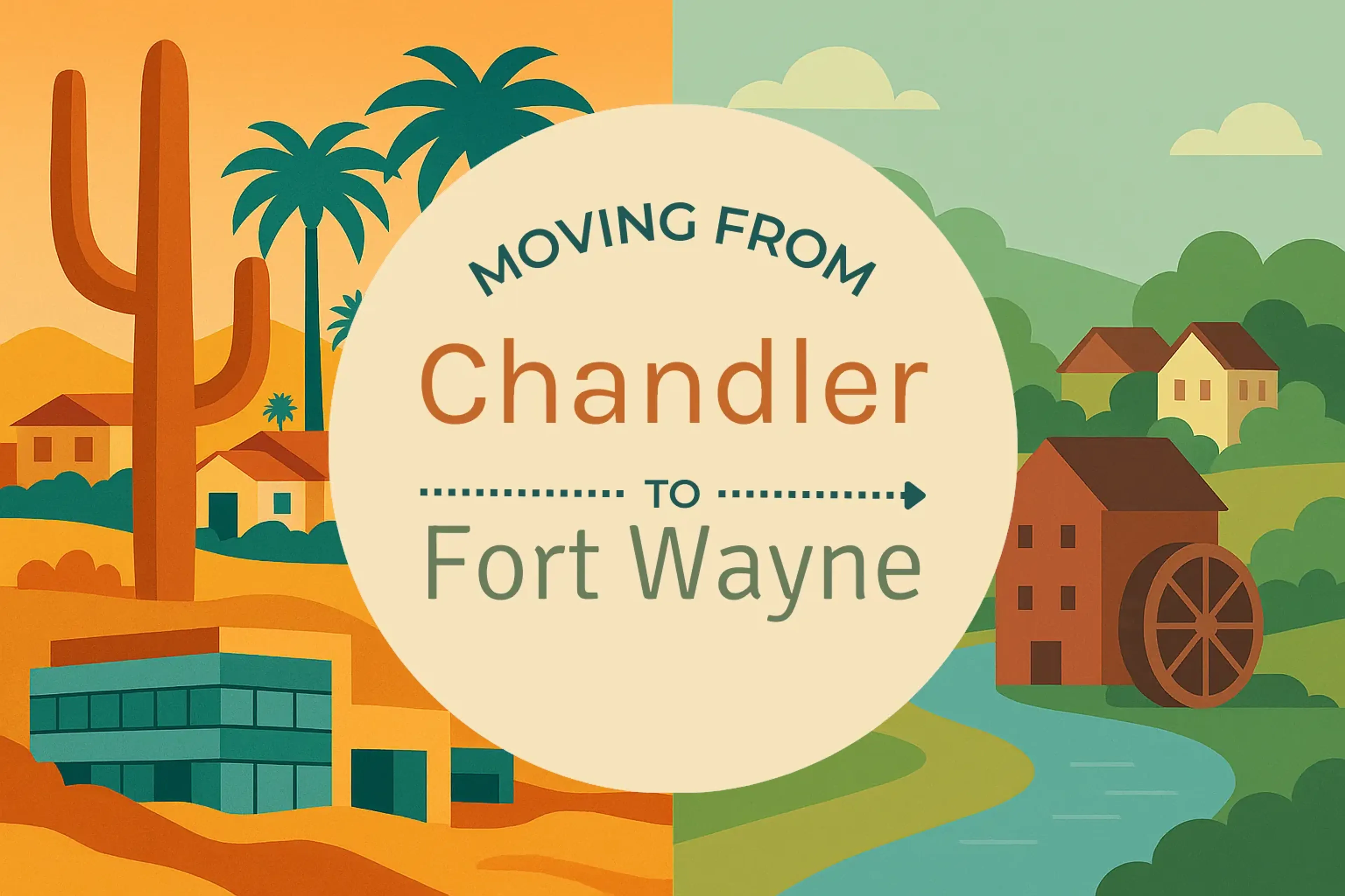 Side-by-side comparison of Chandler to Fort Wayne moving companies